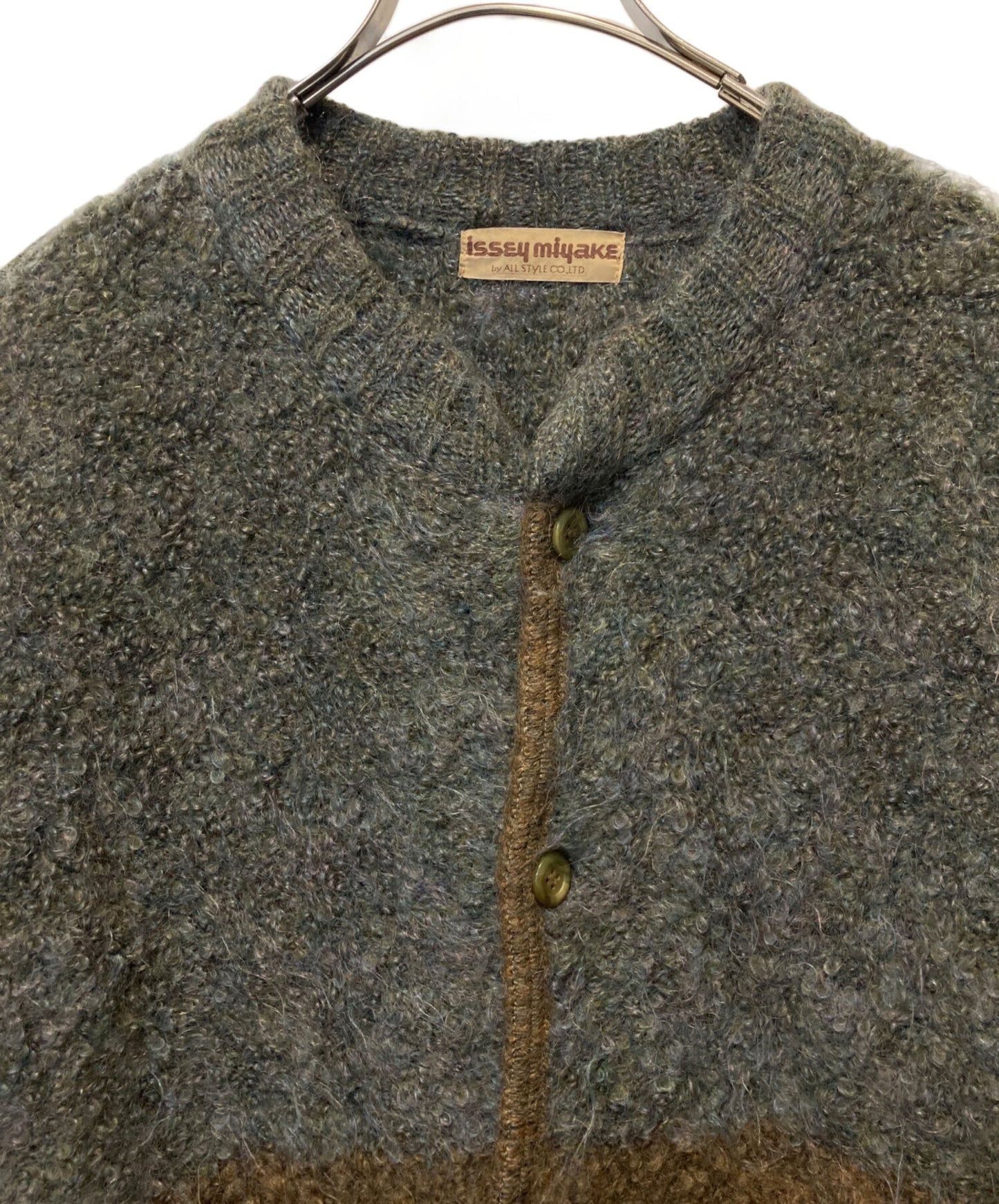 [Pre-owned] ISSEY MIYAKE mohair blend cardigan