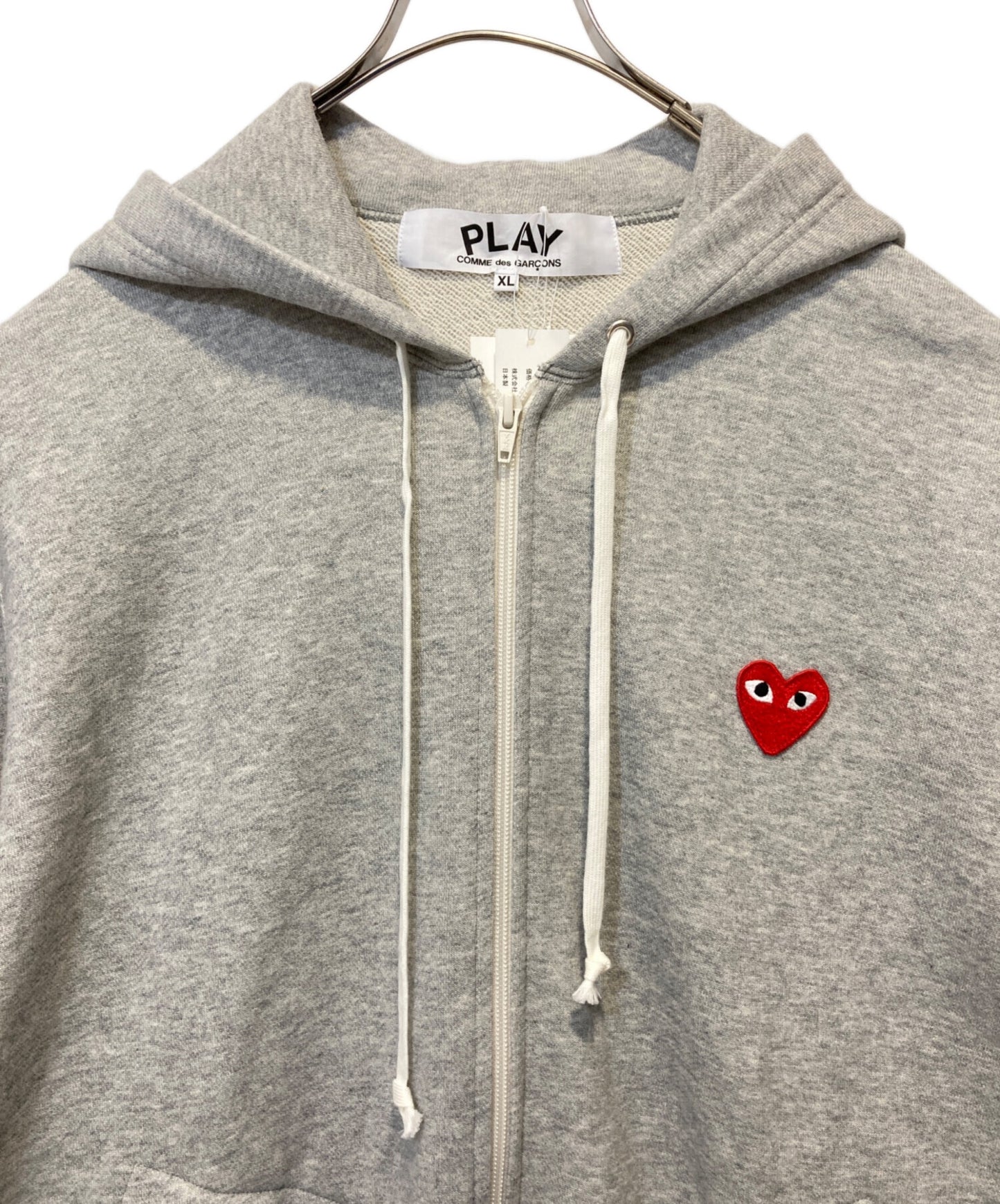 [Pre-owned] PLAY COMME des GARCONS Heart Patch Zip Hoodie