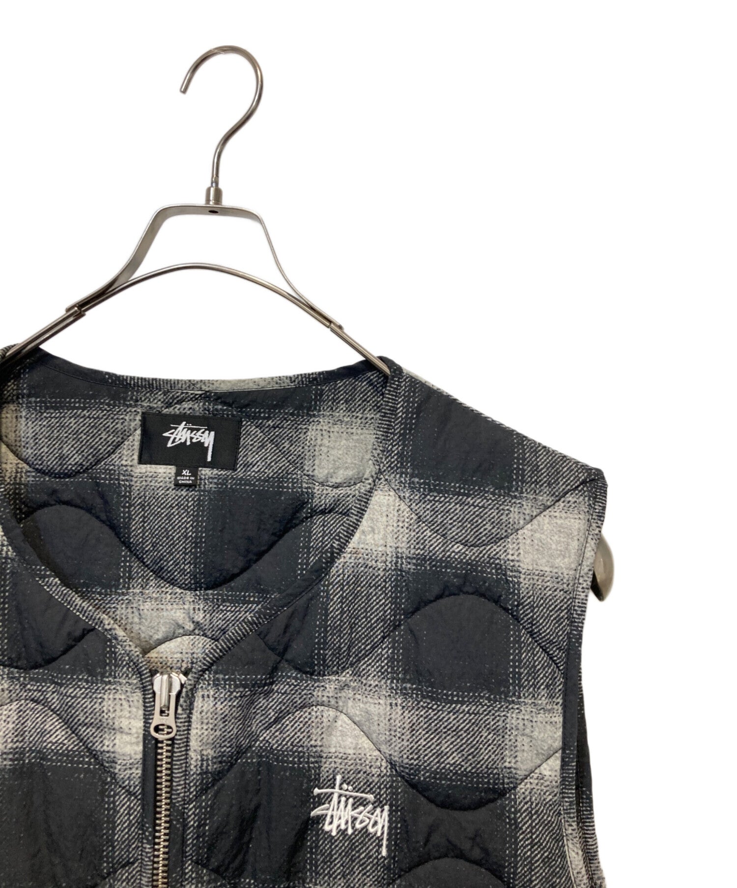 Pre-owned] stussy PLAID NYLON LINER VEST – Archive Factory