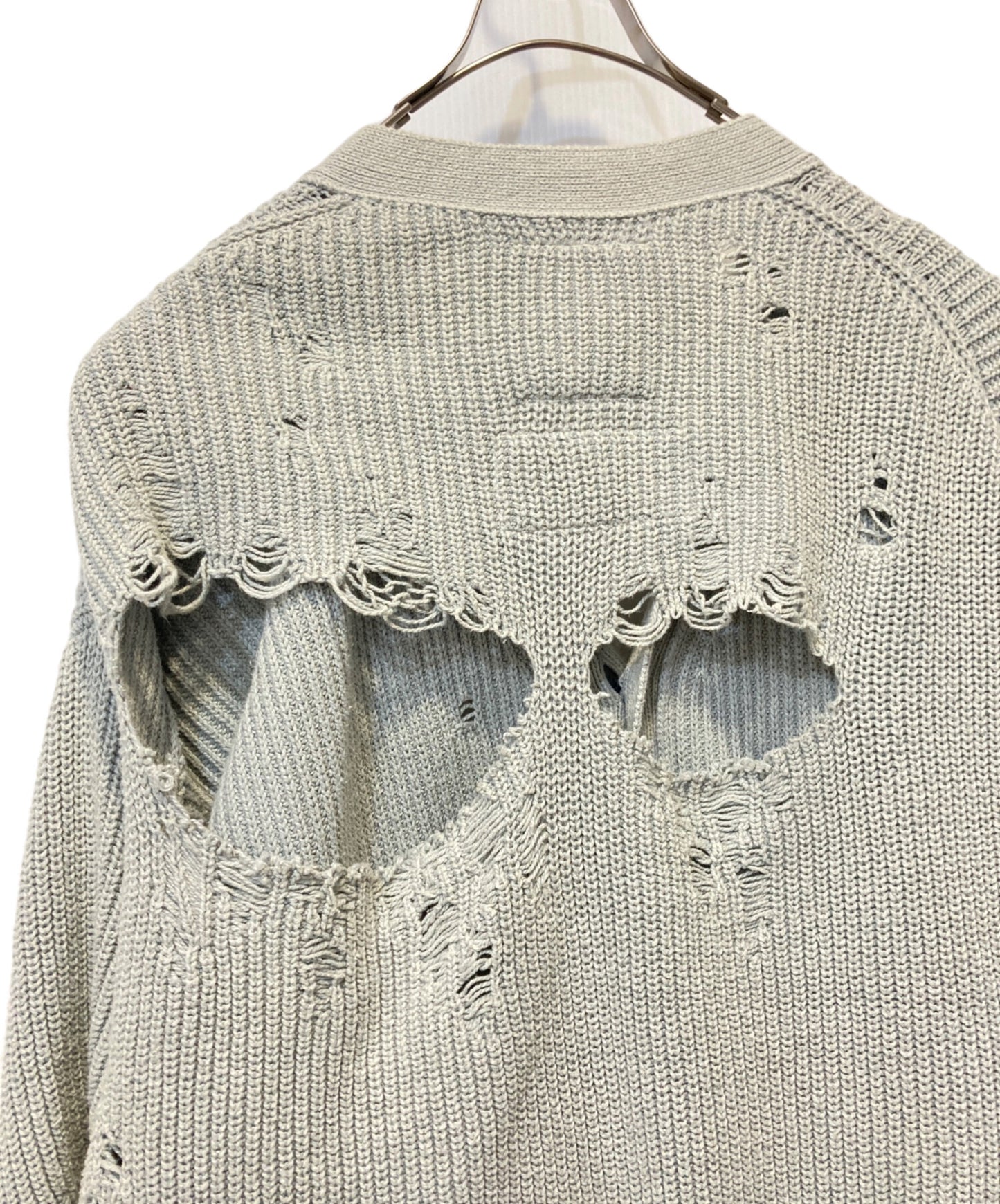 [Pre-owned] Maison MIHARA YASUHIRO Bleached Knit Cardigan J12CD501