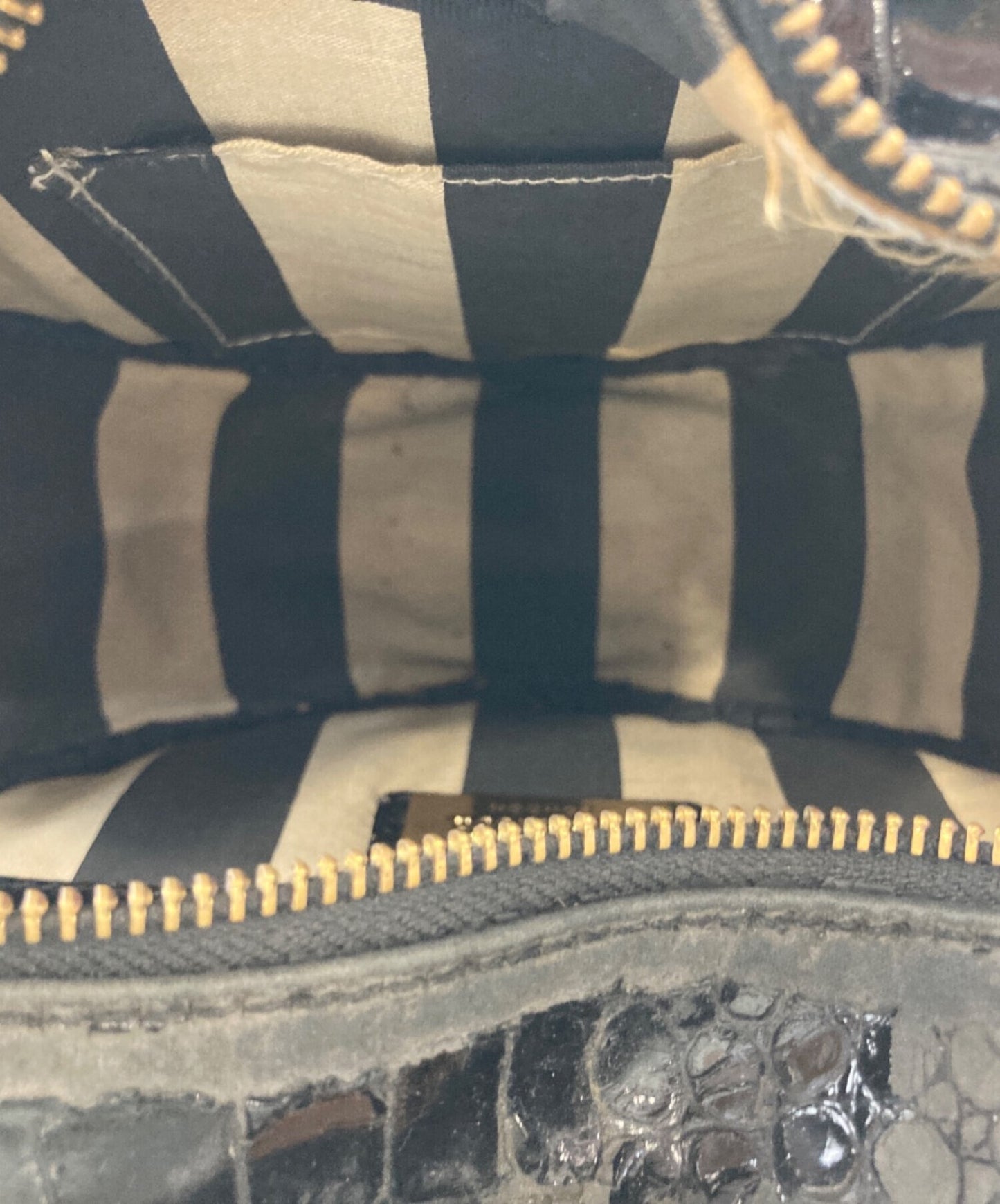 [Pre-owned] Vivienne Westwood Croc Stamped Orb Handbag