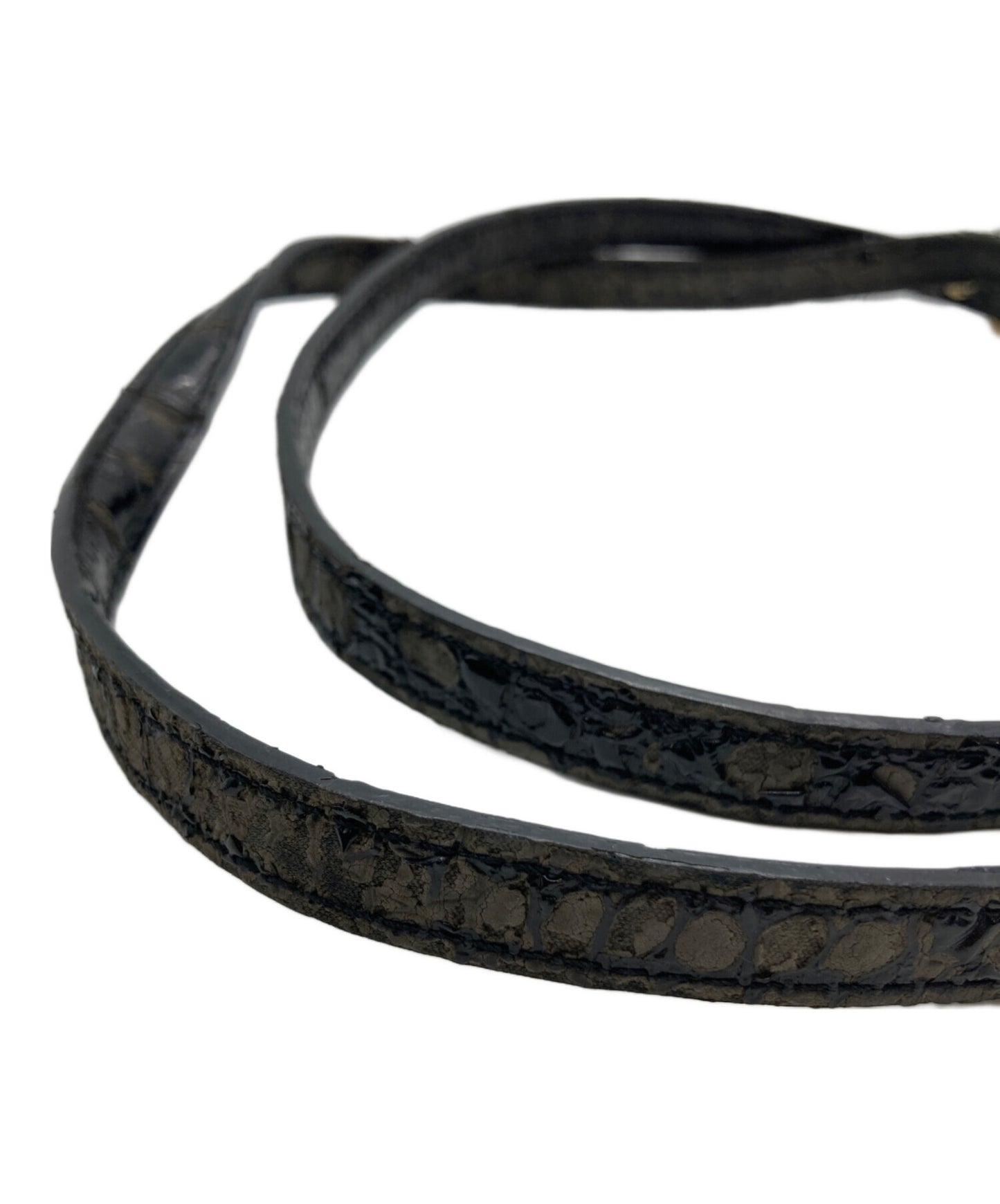 [Pre-owned] Vivienne Westwood Croc Stamped Orb Handbag