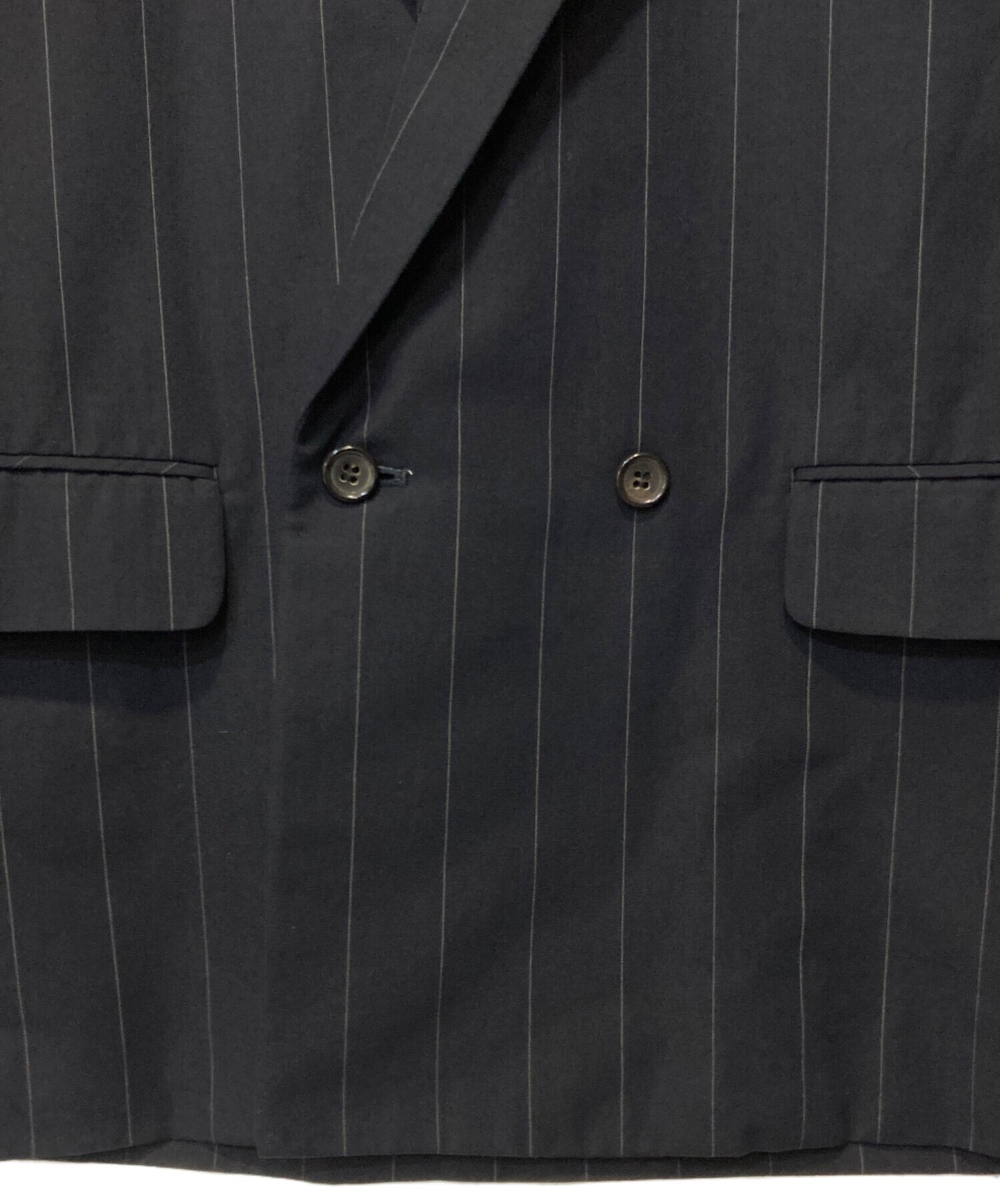 [Pre-owned] COMME des GARCONS HOMME PLUS Striped Double-Breasted Jacket PS-05003M