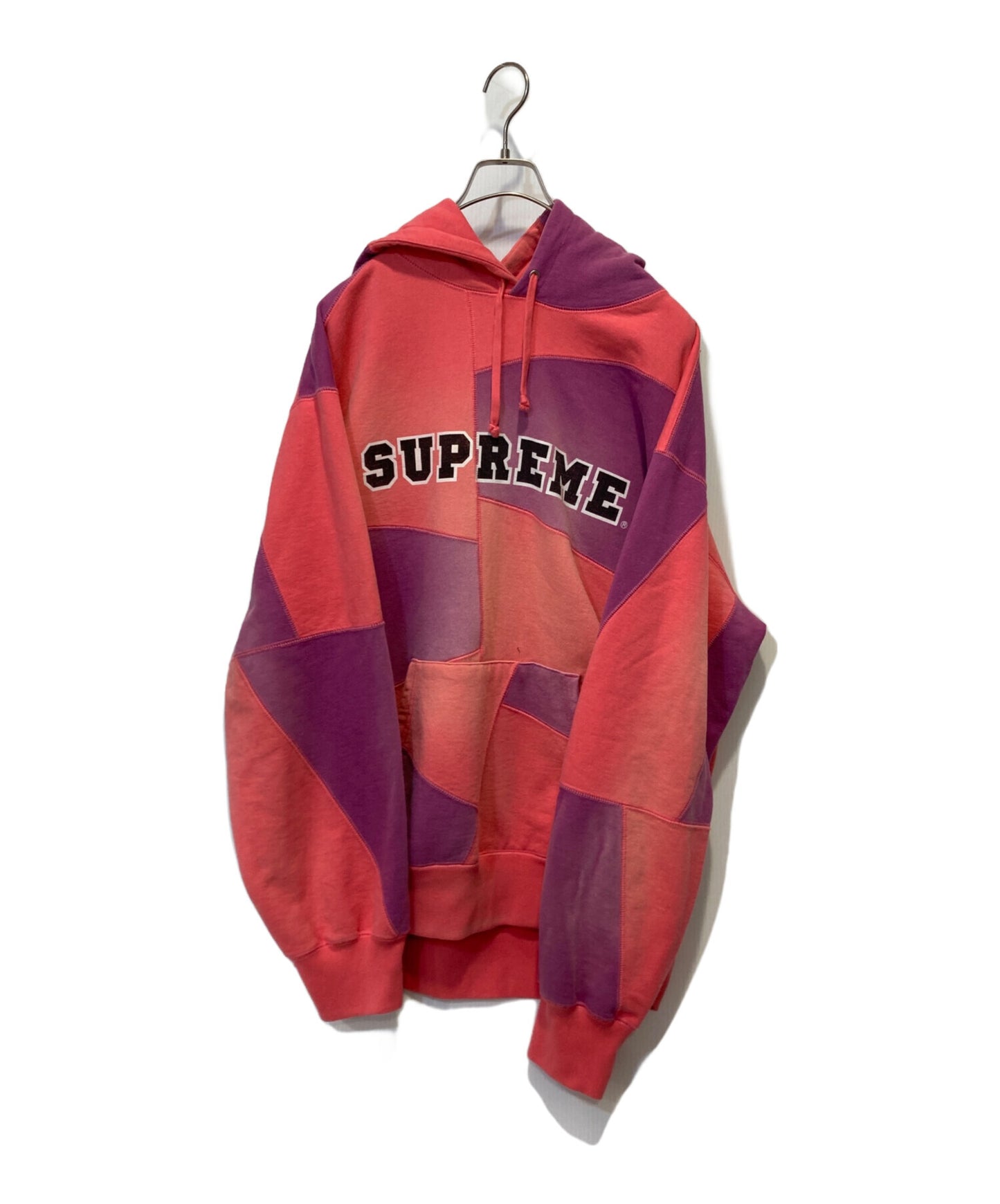 [Pre-owned] SUPREME patchwork hooded sweatshirt