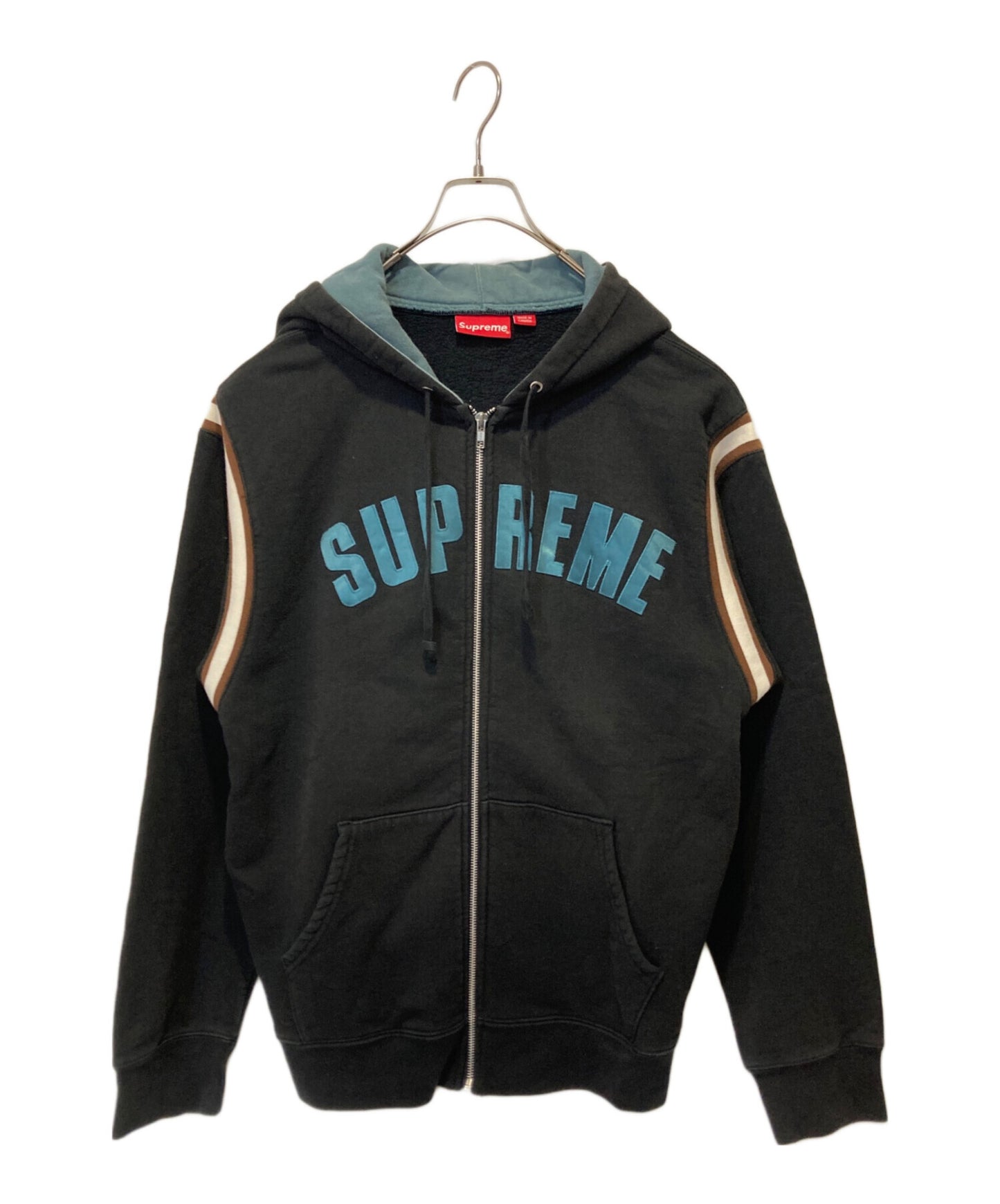 [Pre-owned] SUPREME Jet Sleeve Zip Up Hooded Sweatshirt