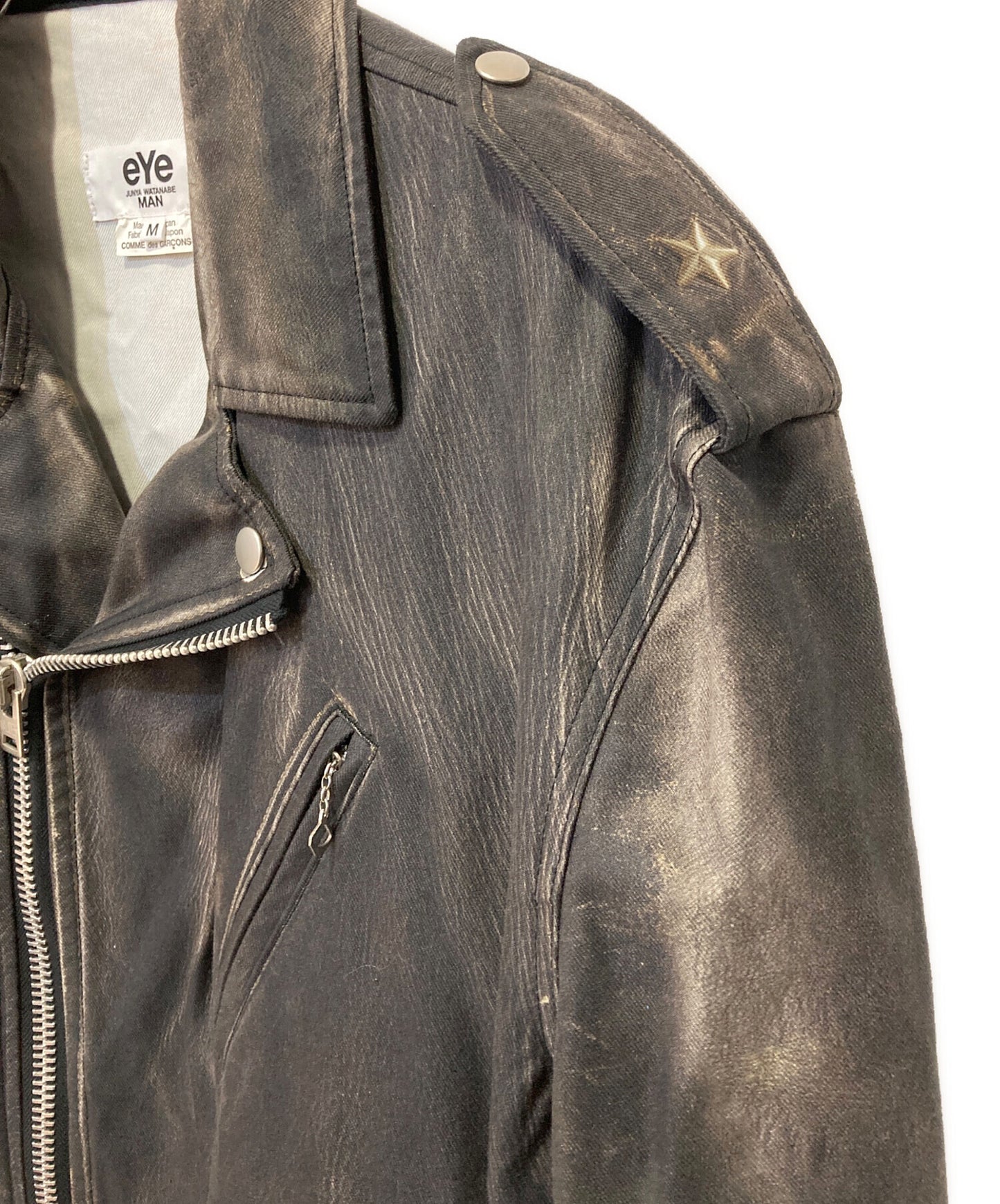 [Pre-owned] eYe COMME des GARCONS JUNYAWATANABE MAN Cotton Back Satin Printed Jacket WI-J908