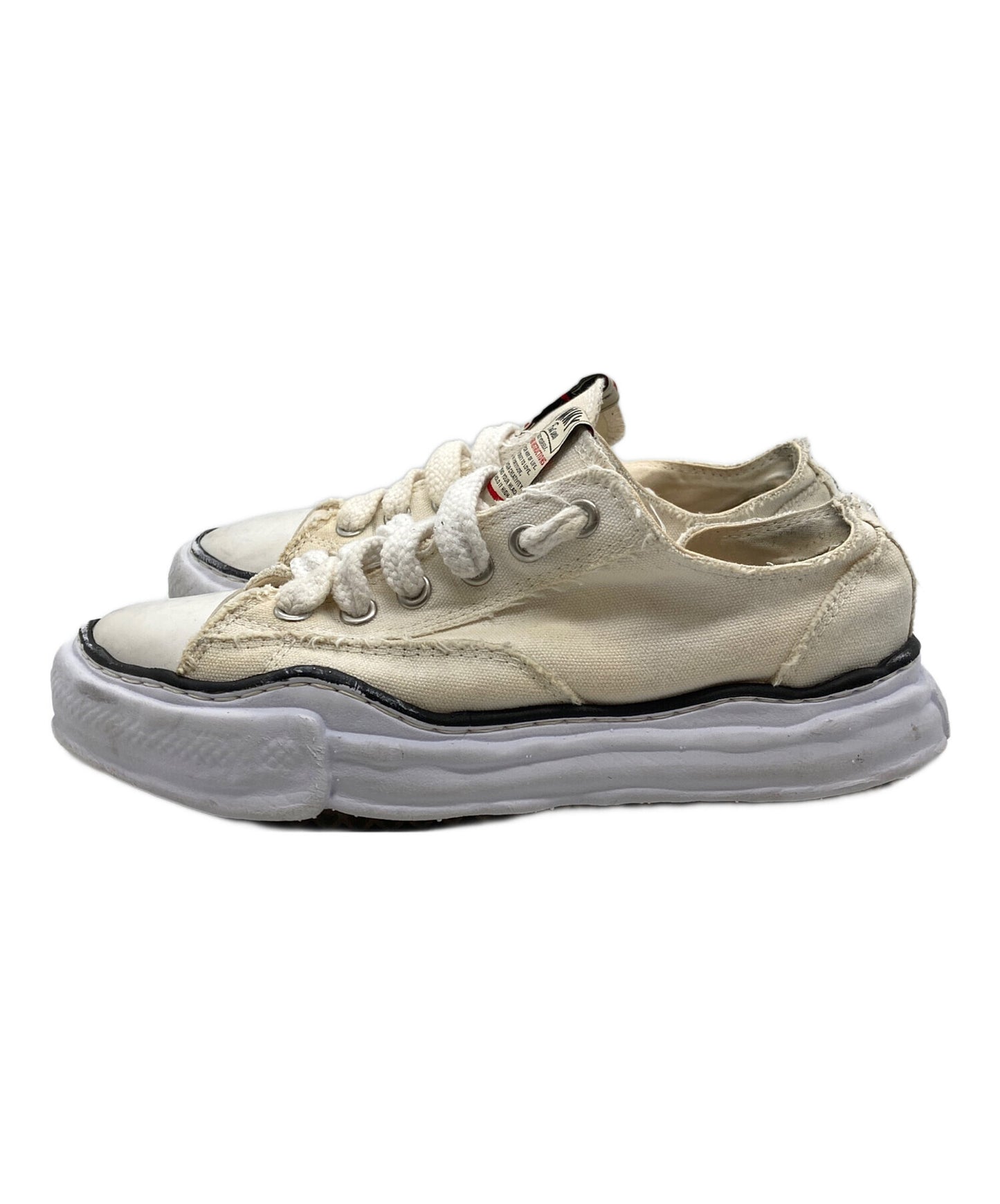 [Pre-owned] MIHARA YASUHIRO PETERSON LOW/ORIGINAL SOLE CANVAS LOWCUT SNEAKER A01FW702