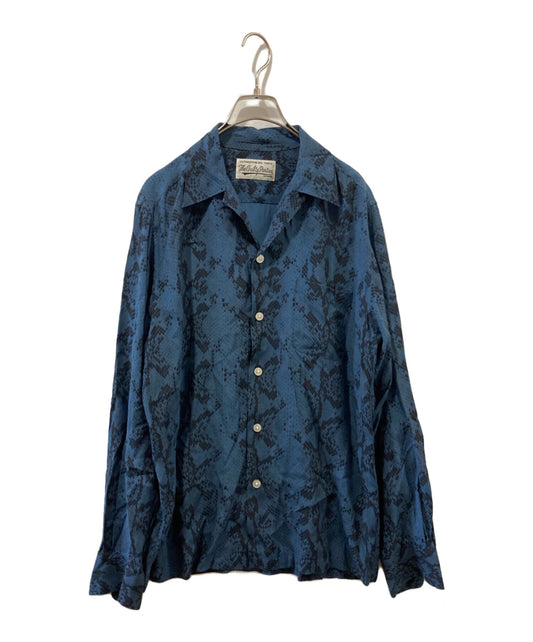 [Pre-owned] WACKO MARIA Python Pattern Open Collar Shirt