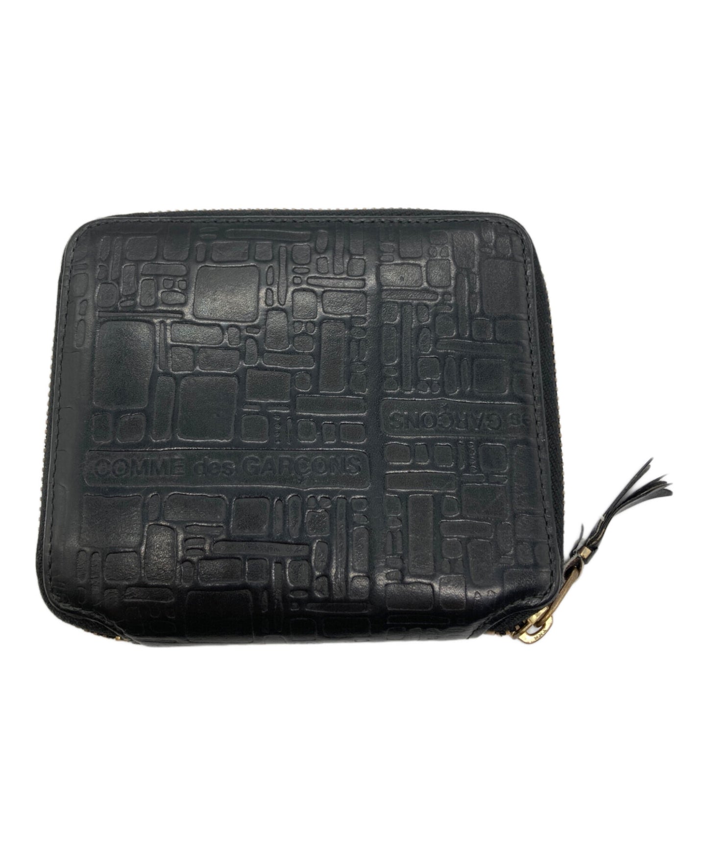 [Pre-owned] COMME des GARCONS EMMBOSSED LOGOTYPE 1 WALLET