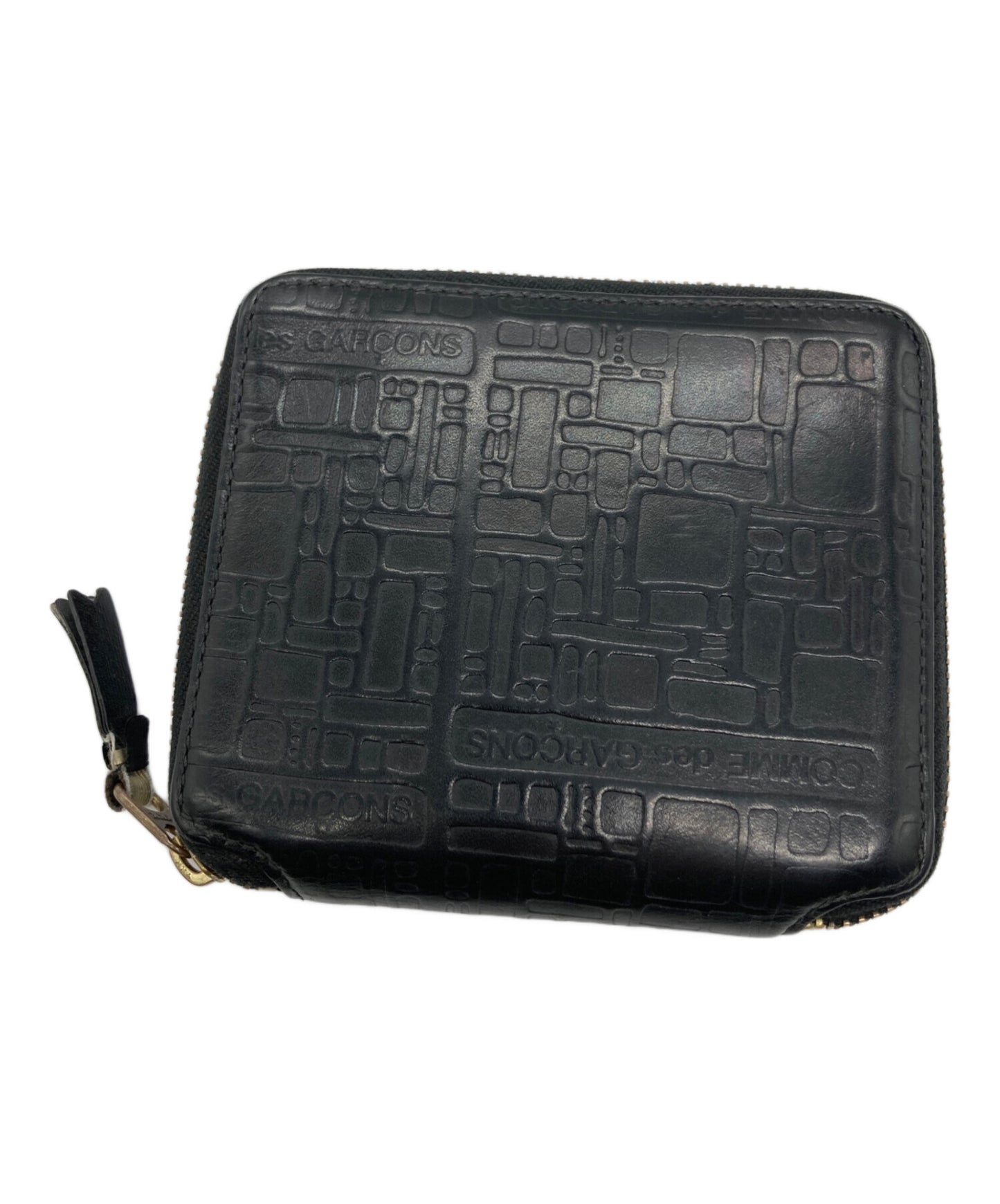 [Pre-owned] COMME des GARCONS EMMBOSSED LOGOTYPE 1 WALLET