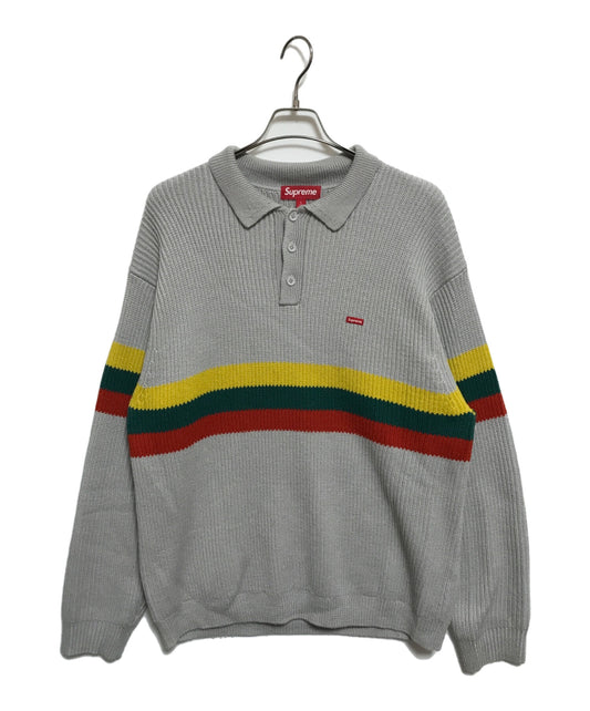 [Pre-owned] SUPREME Small Box Logo Polo Sweater