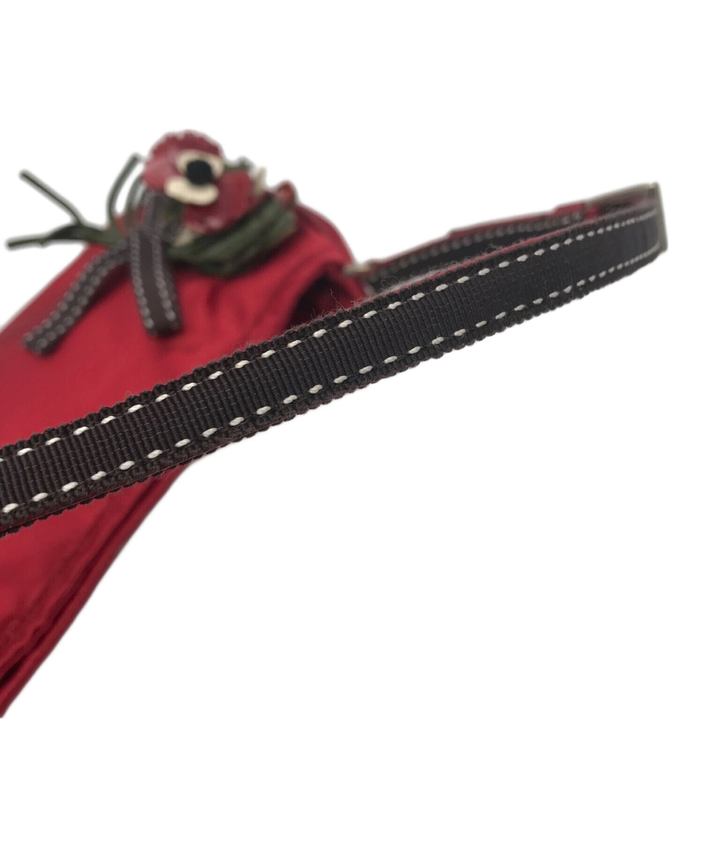 [Pre-owned] PRADA Semi shoulder bag with flower motif BR1515