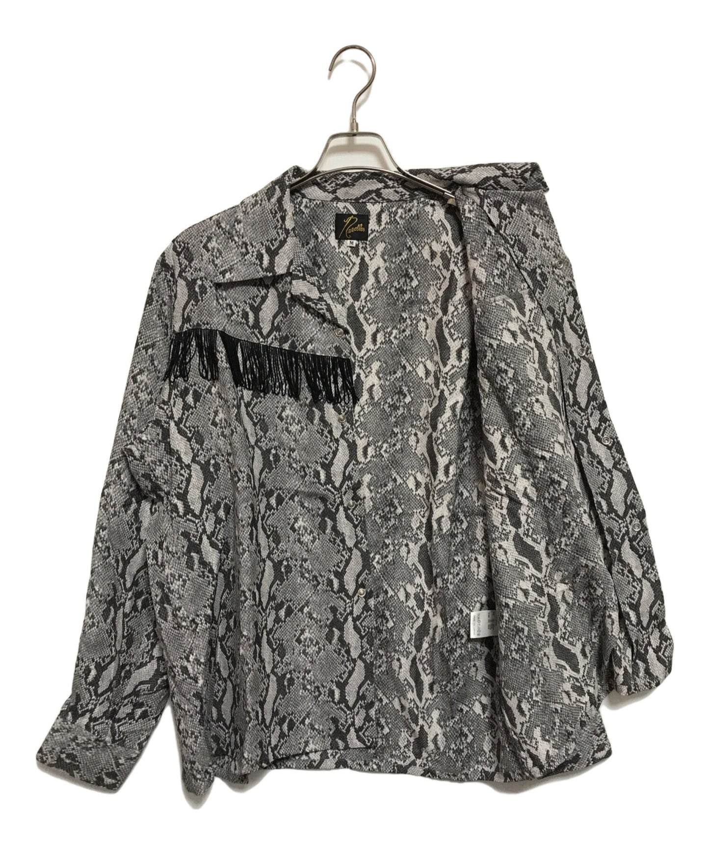[Pre-owned] Needles Fringe One-Up Shirt - Python Jq. OT194.