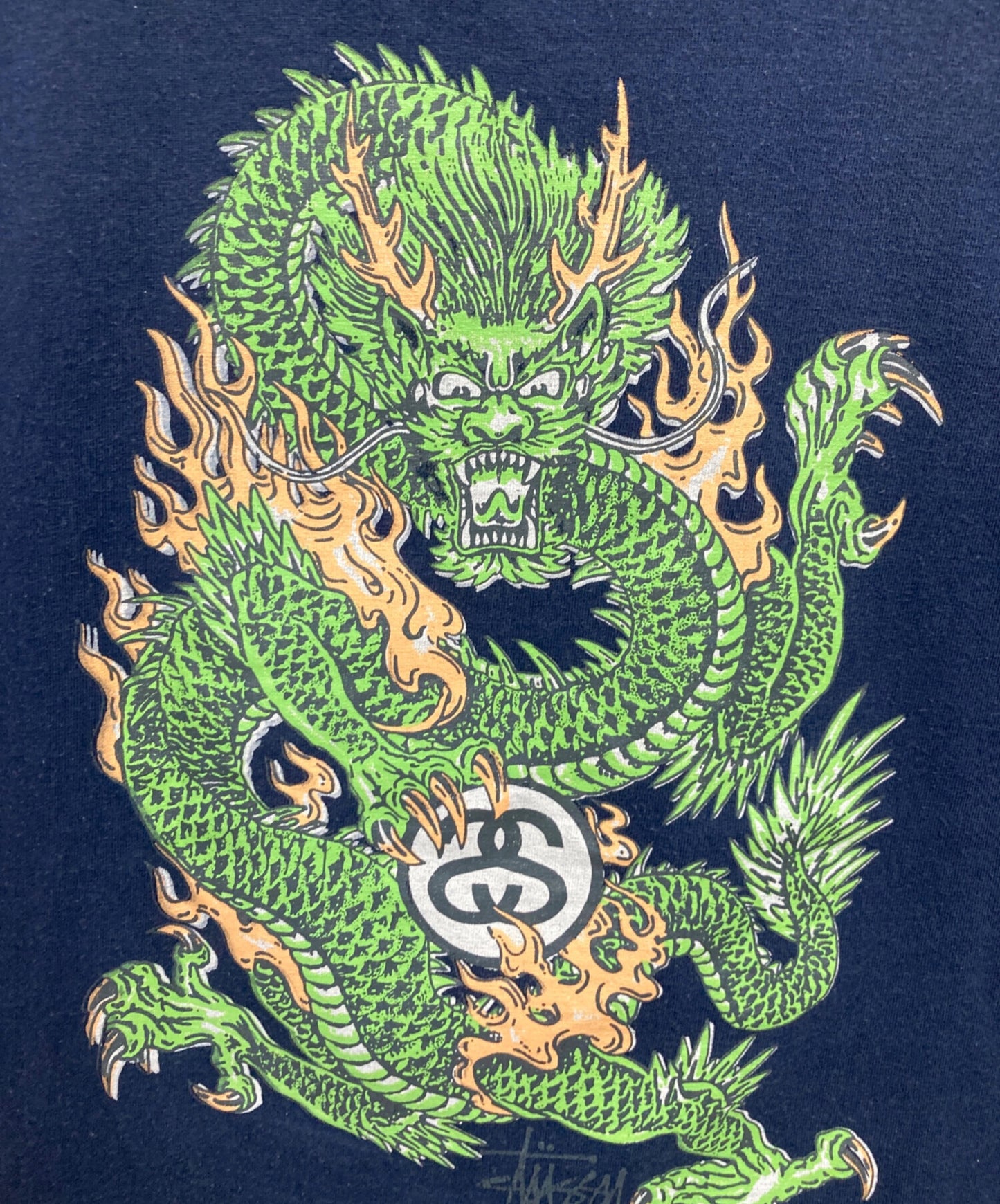 [Pre-owned] stussy 90s Dragon Print T-shirt