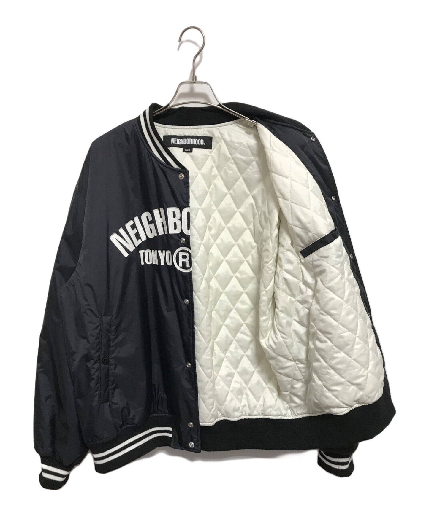 [Pre-owned] NEIGHBORHOOD baseball jacket 222tsnh-jkm08