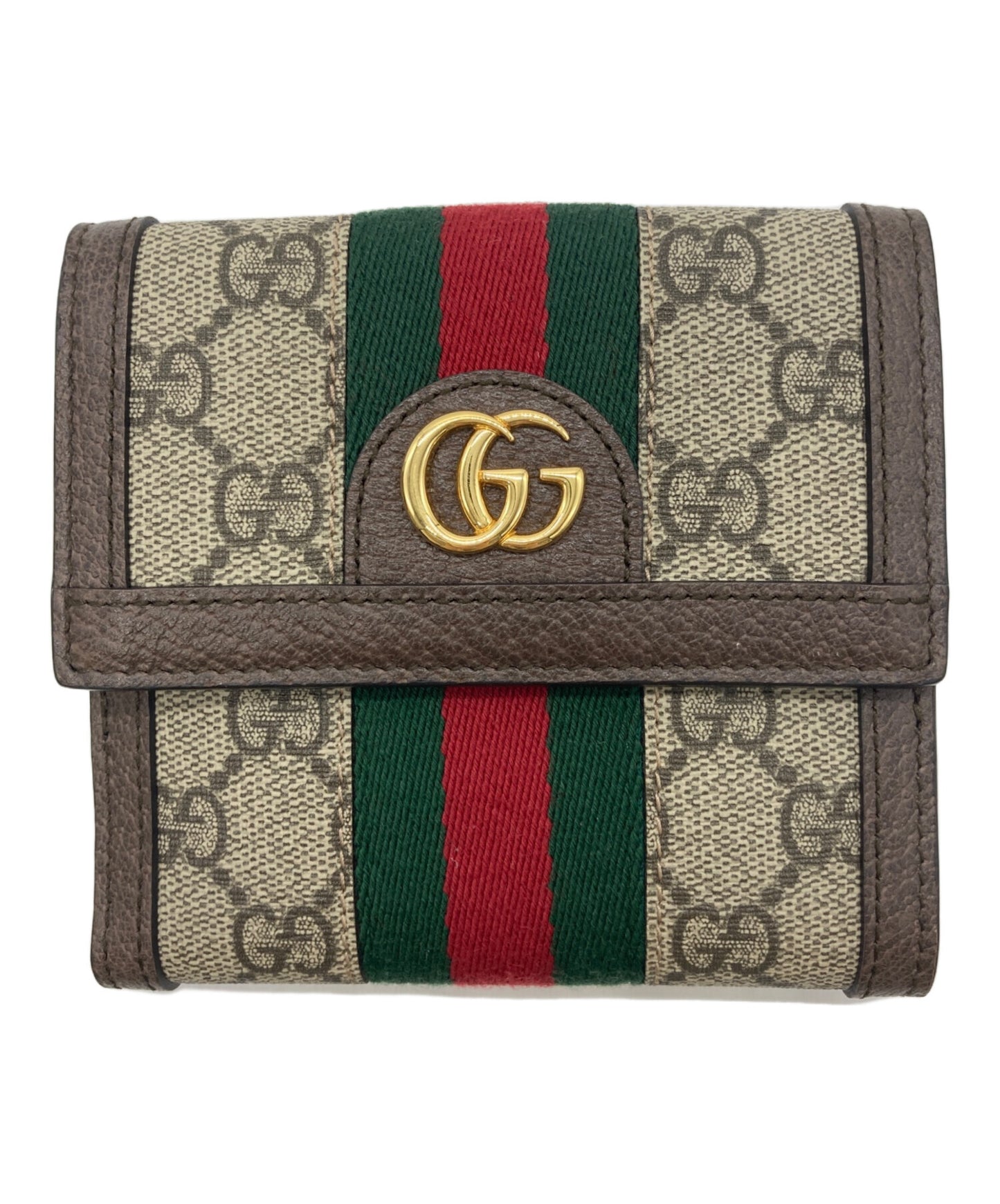 [Pre-owned] GUCCI GG French Flap Wallet 523173