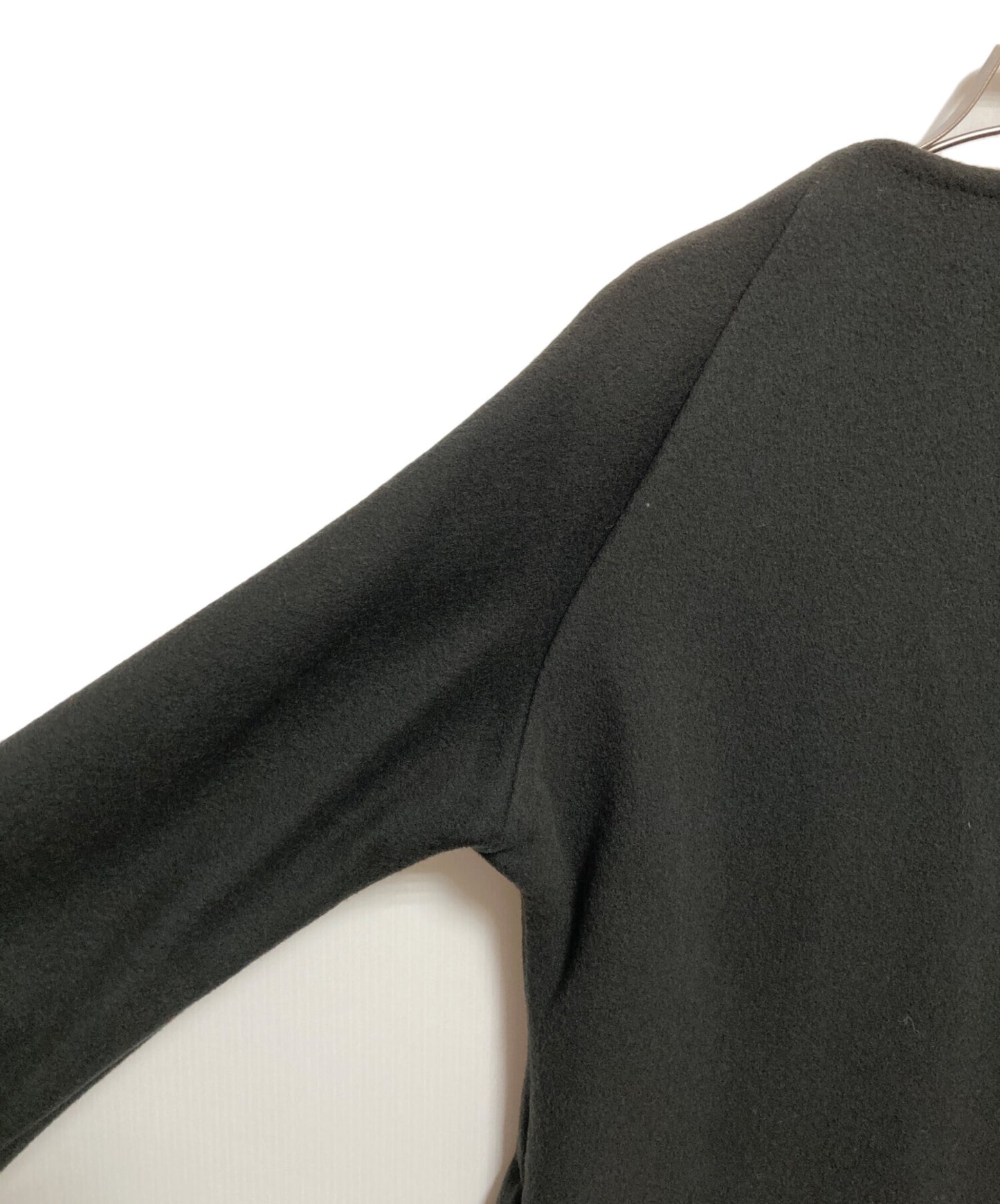 [Pre-owned] yohji yamamoto+noir Melton wool nylon collarless coat NN-C12-150