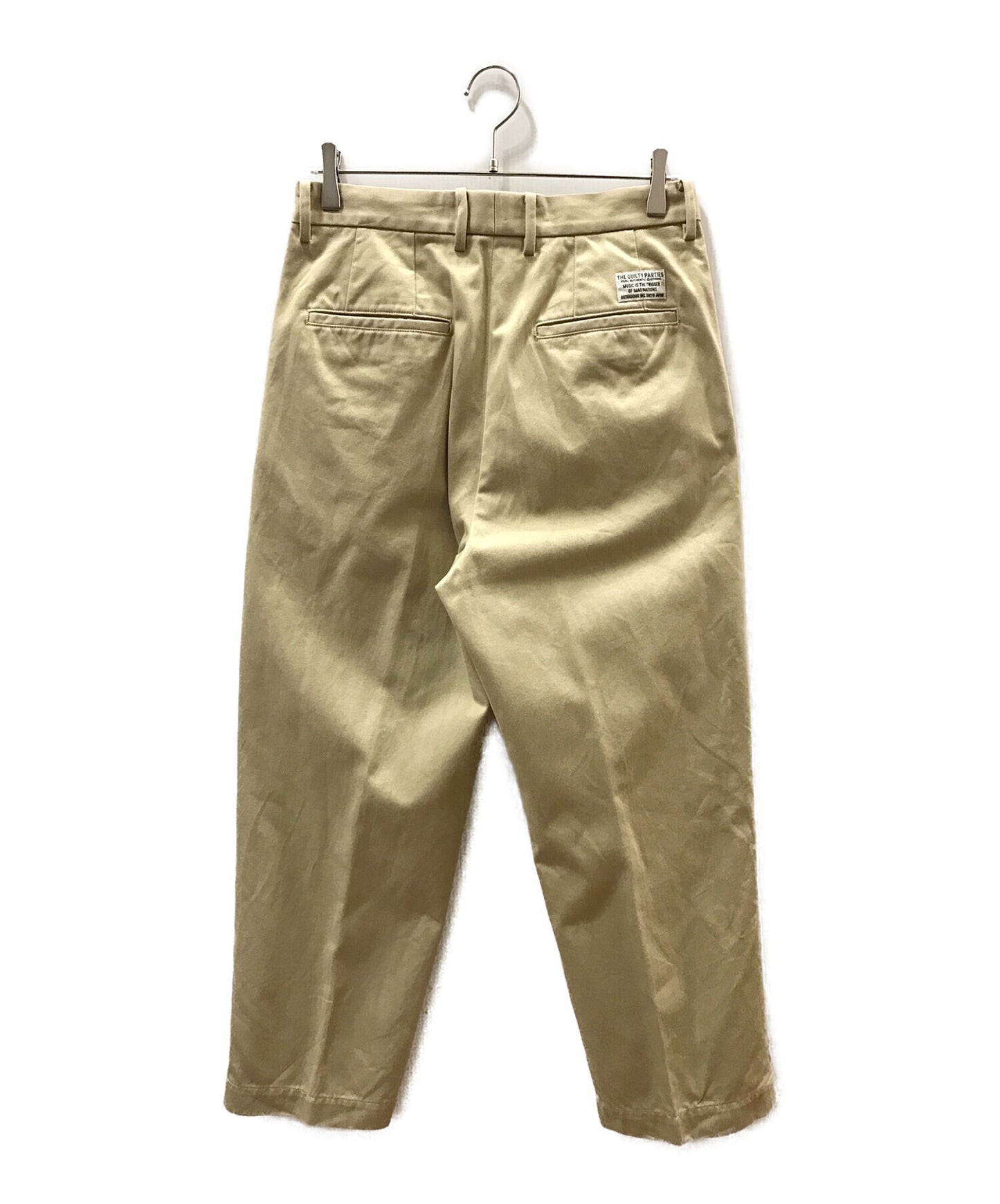 Pre-owned] WACKO MARIA DOUBLE PLEATED CHINO TROUSERS 23SS-WMP-PT02