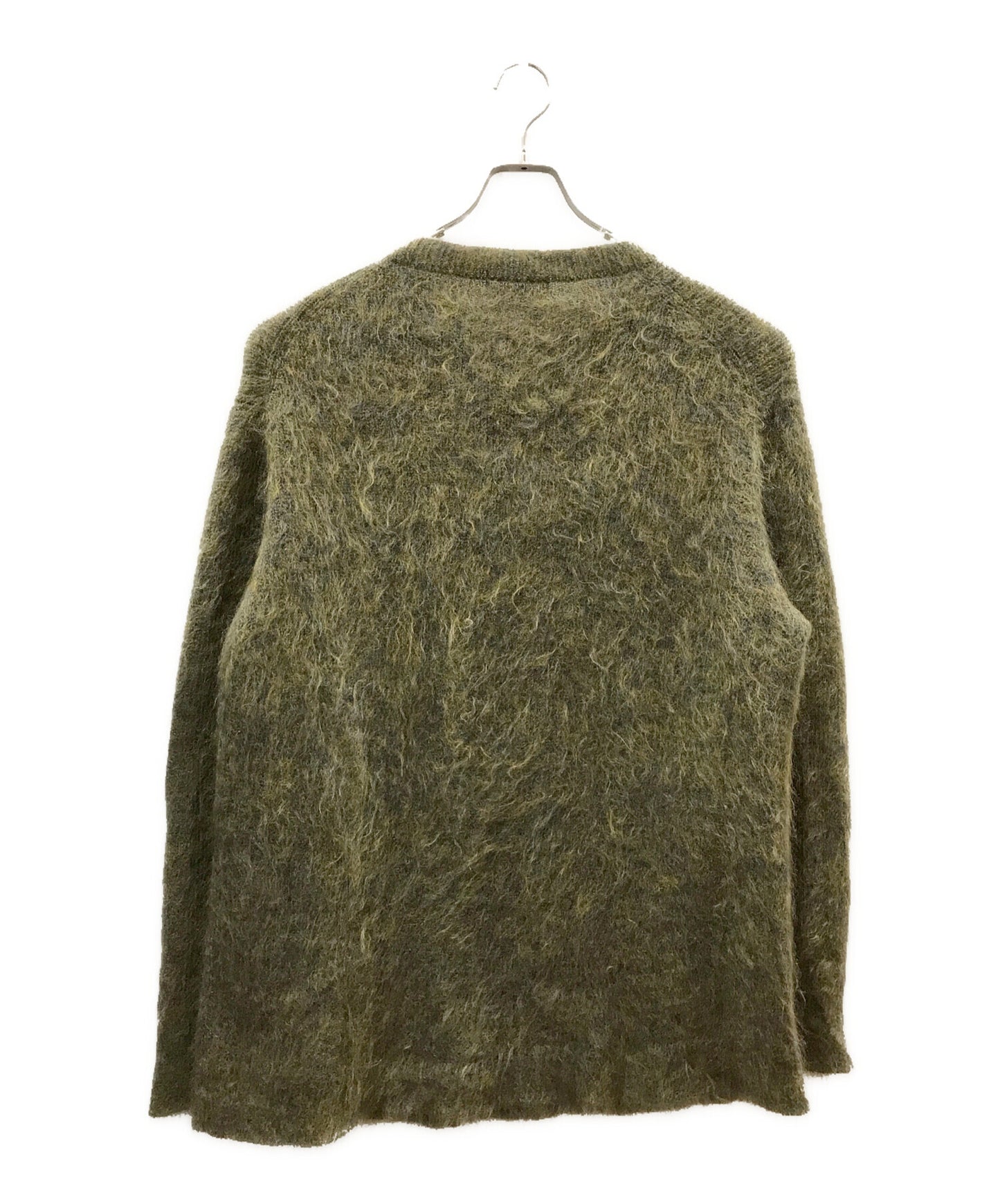 [Pre-owned] Yohji Yamamoto pour homme 10G HALF CARDIGAN FUR FINISH CREW NECK HE-K01-190