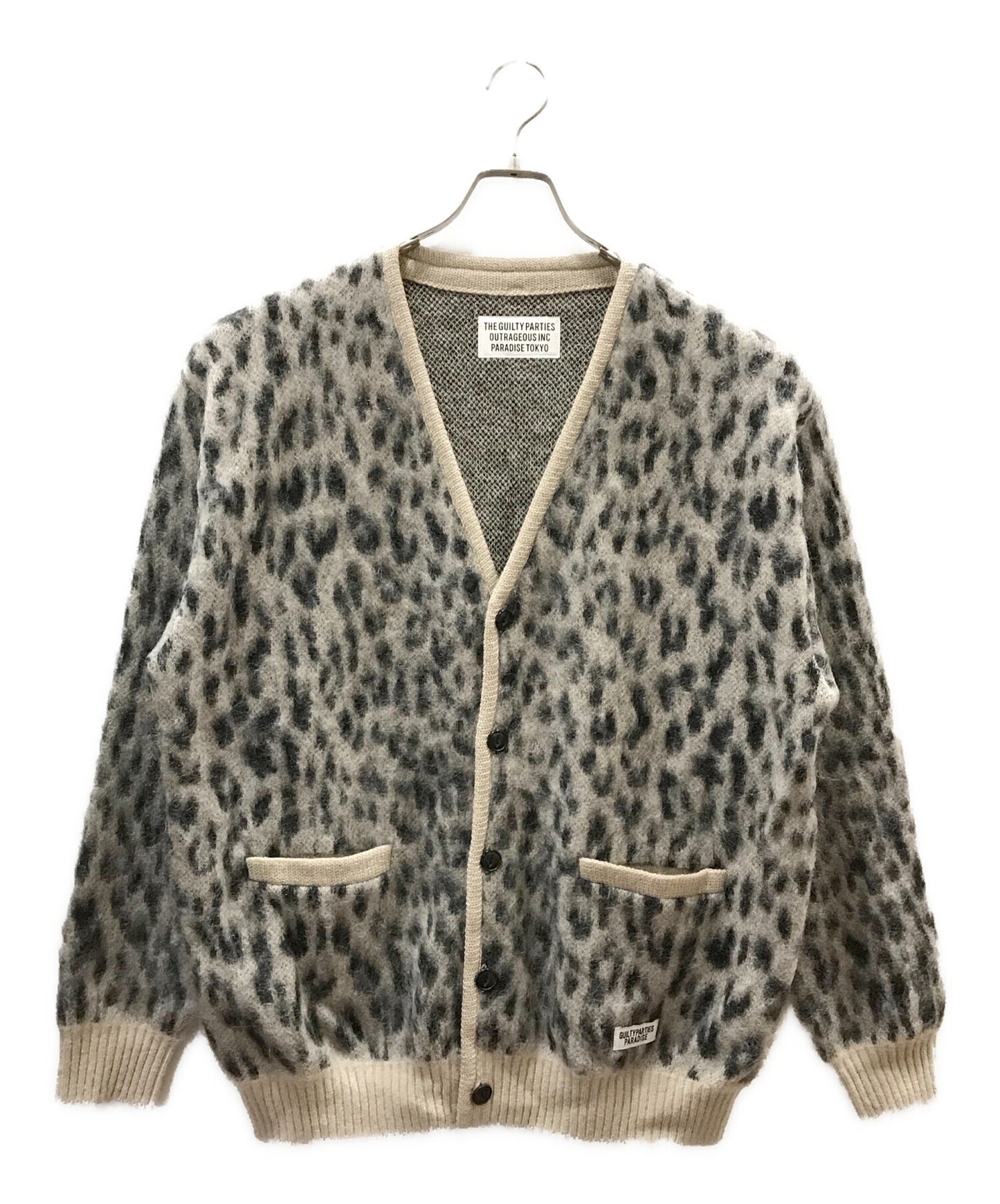 [Pre-owned] WACKO MARIA Leopard Mohair Knit Cardigan