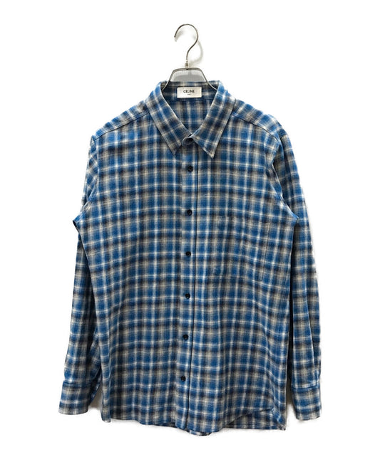 [Pre-owned] CELINE LOOSE SHIRT IN CHECKED 2C486354M