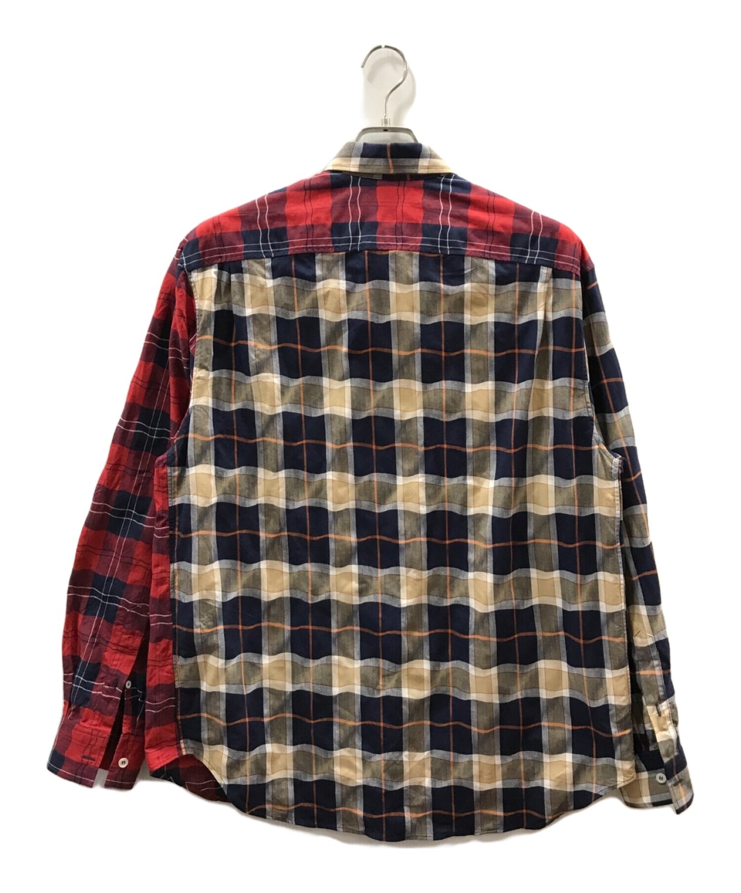 [Pre-owned] LOEWE Switched Patchwork Check Shirt