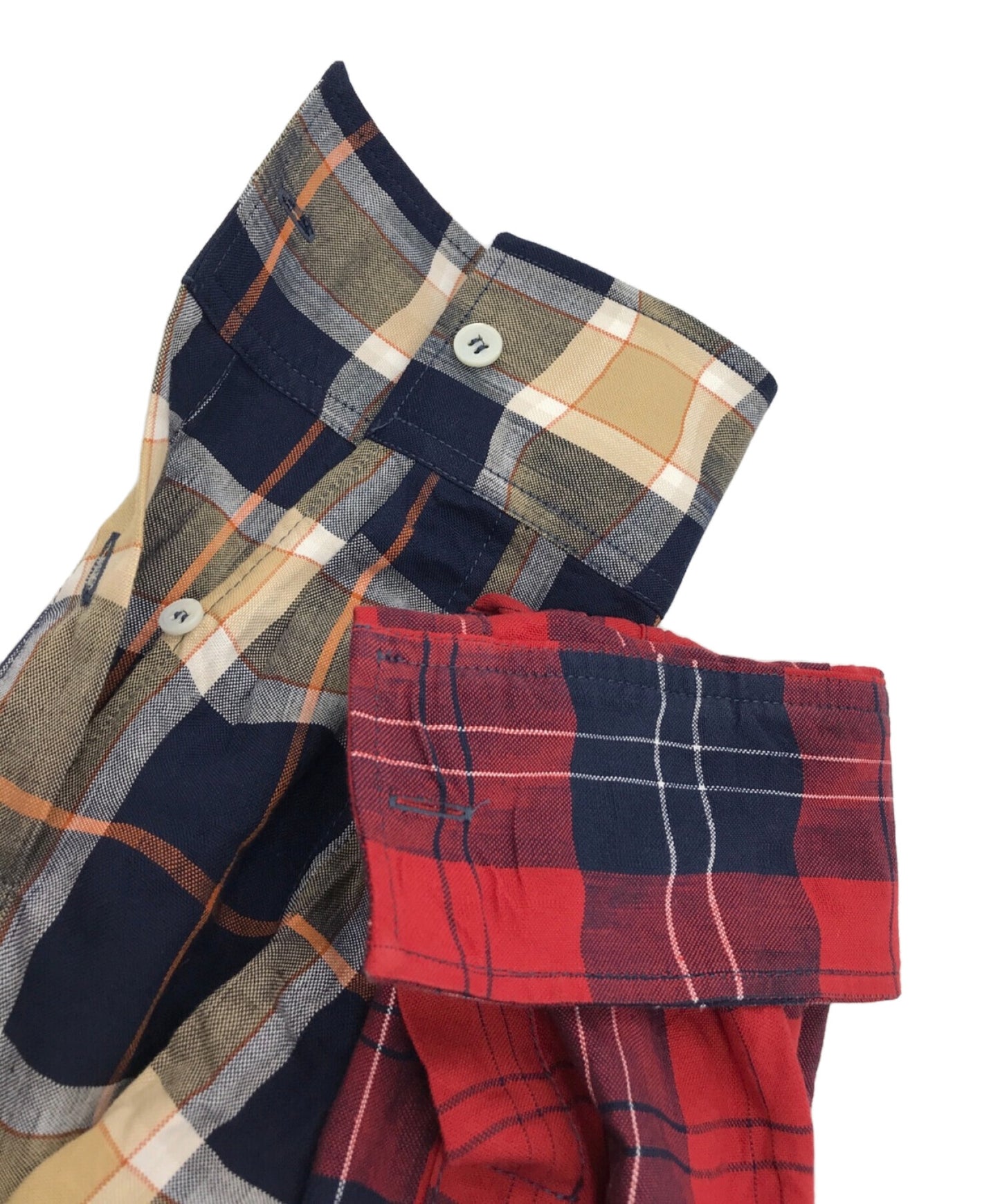 [Pre-owned] LOEWE Switched Patchwork Check Shirt