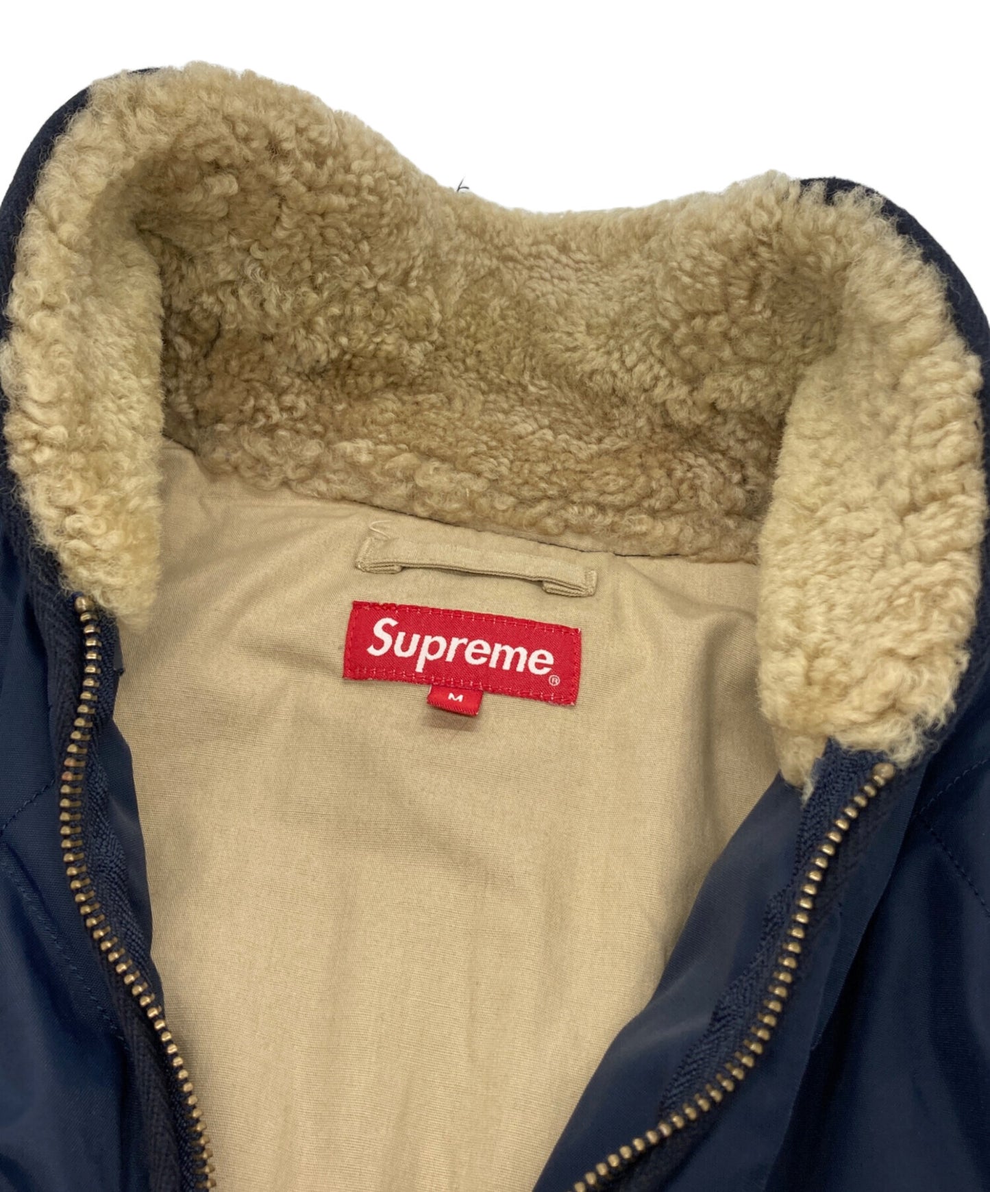 [Pre-owned] SUPREME Quilted Nylon Tanker Jacket