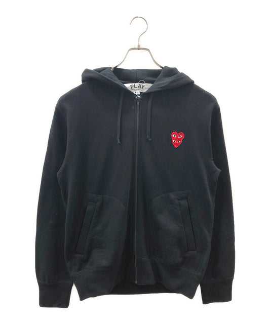 [Pre-owned] PLAY COMME des GARCONS Double Red Heart Hoodie AZ-T294