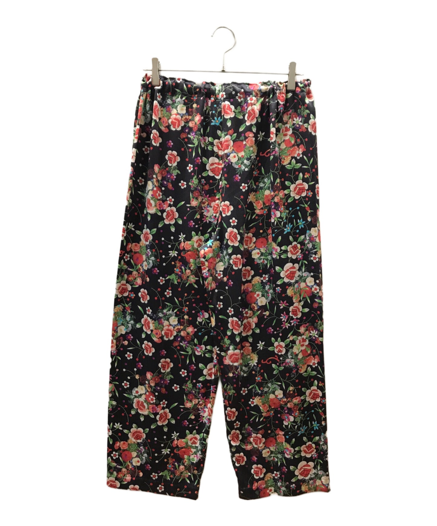 [Pre-owned] COMME des GARCONS COMME des GARCONS Flower Print Silk Easy Pants RG-P001