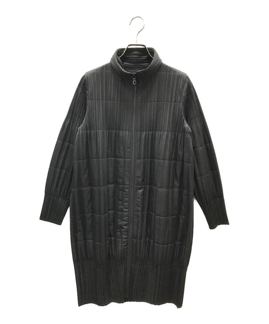 [Pre-owned] PLEATS PLEASE zip high neck coat PP13-JA711