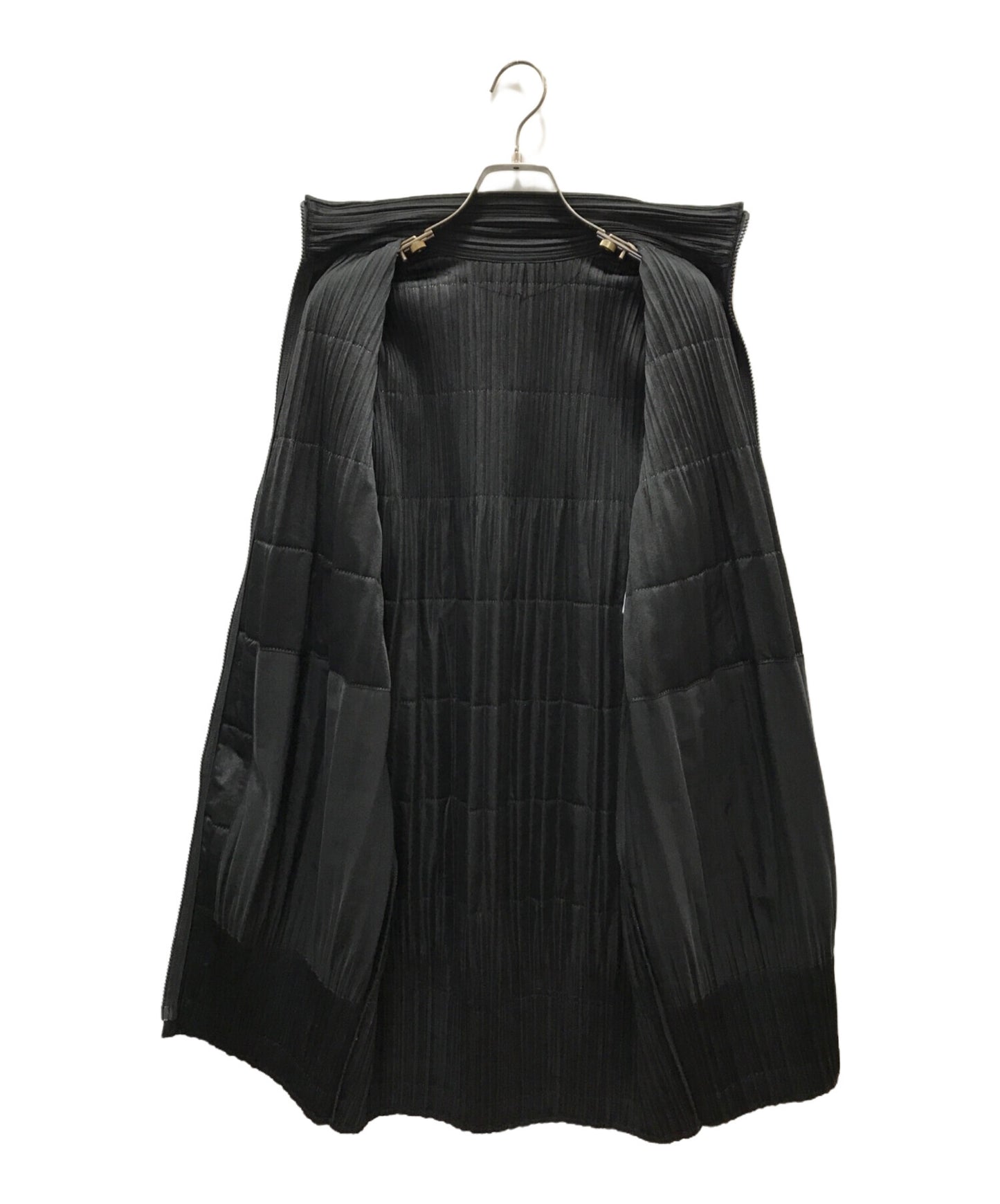 [Pre-owned] PLEATS PLEASE zip high neck coat PP13-JA711