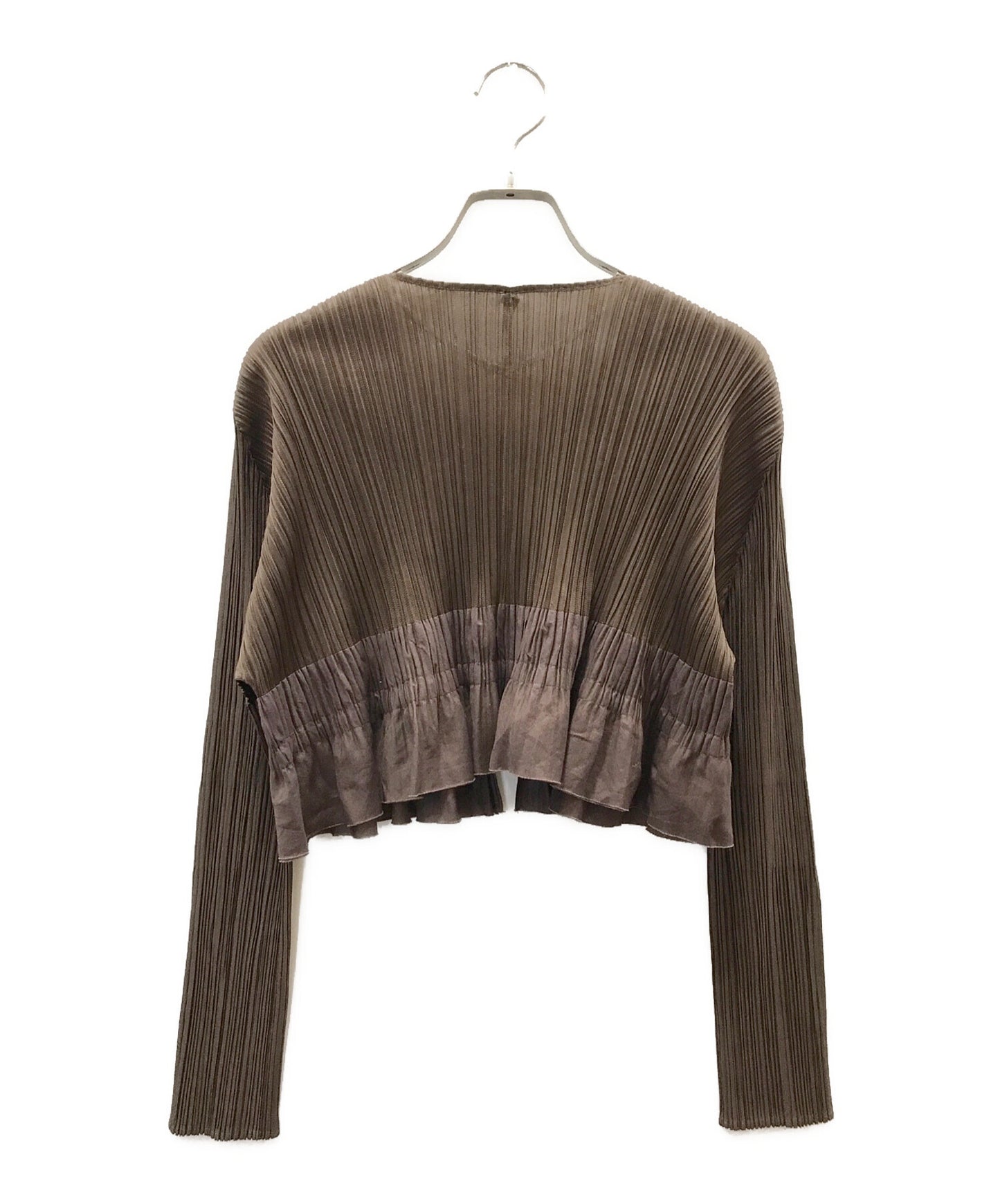 [Pre-owned] PLEATS PLEASE Pleated short cardigan PP93-J0577