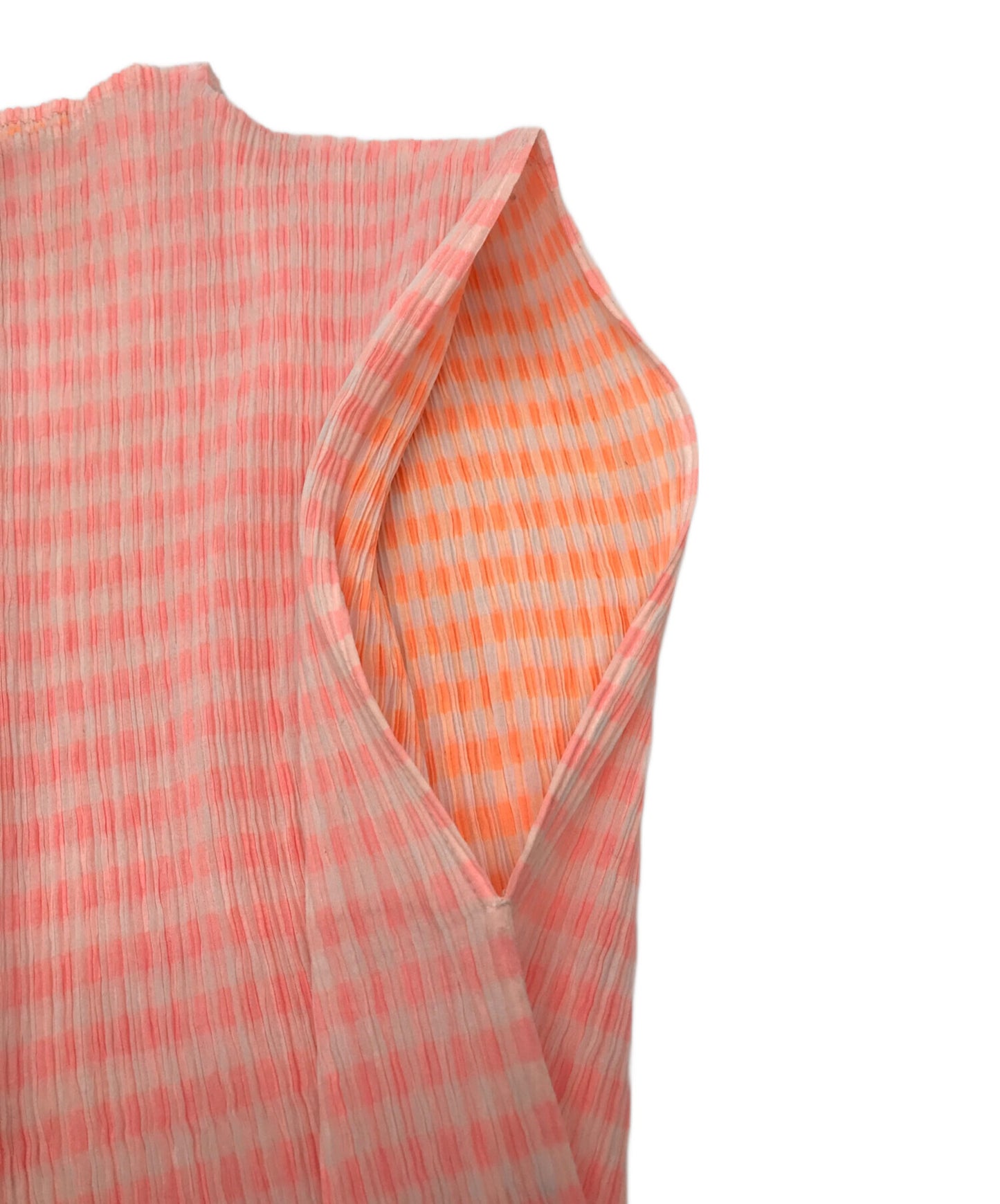 [Pre-owned] ISSEY MIYAKE Pleated checkered cut and sewn IM12FJ905