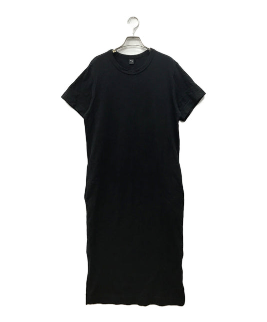 [Pre-owned] Y's Mura-yarn jersey side slit short-sleeved round-neck dress YD-T63-072