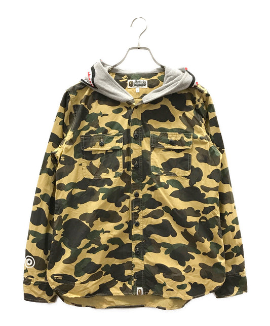 [Pre-owned] A BATHING APE Shark Camouflage Shirt Hoodie