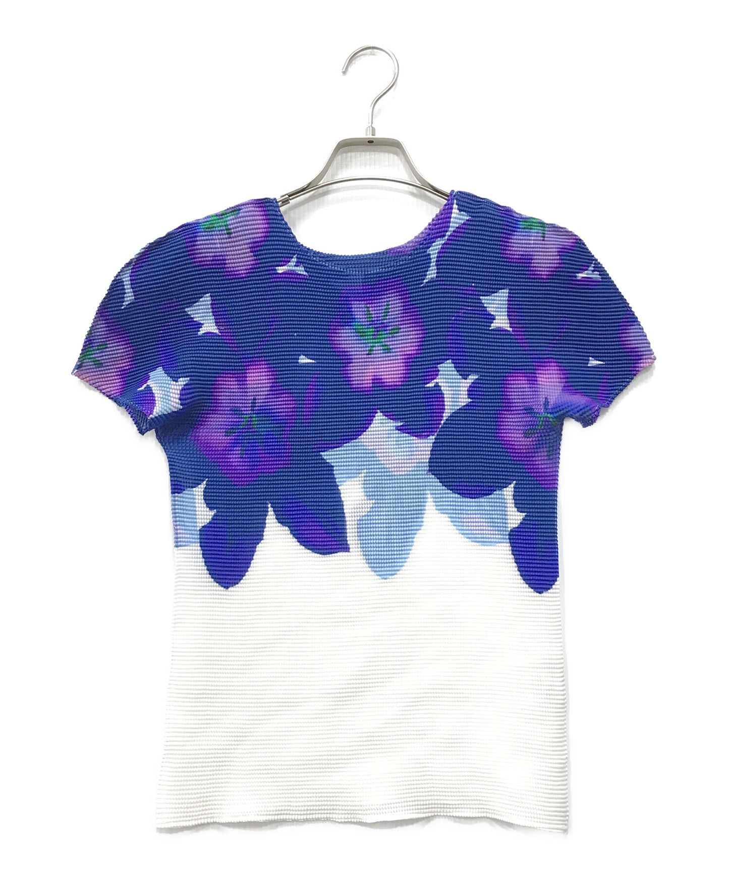 [Pre-owned] me ISSEY MIYAKE Floral-print pleated cut and sewn MI81FK516