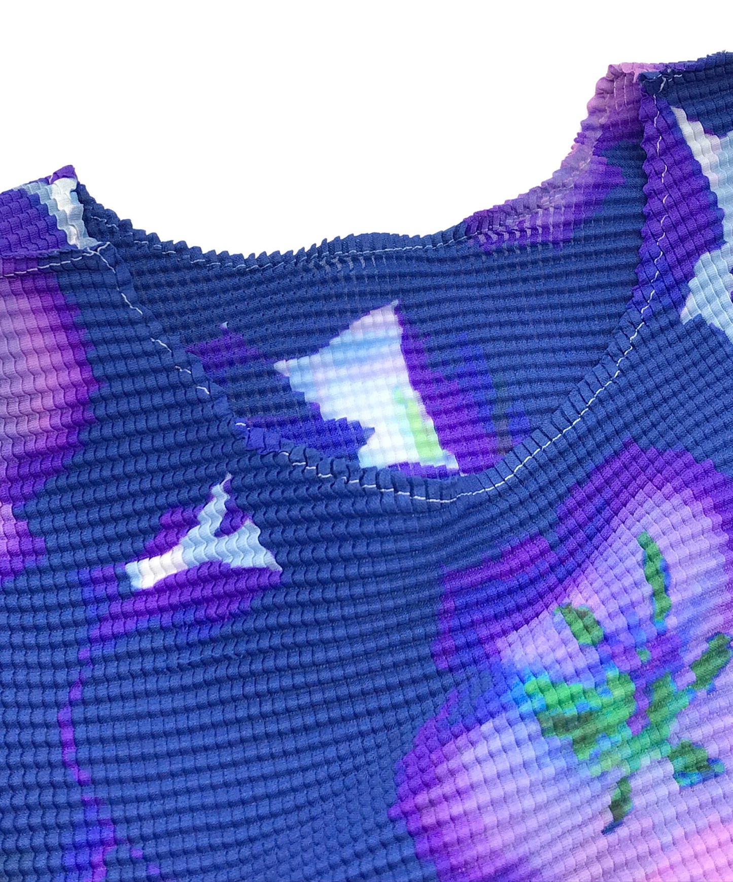 [Pre-owned] me ISSEY MIYAKE Floral-print pleated cut and sewn MI81FK516