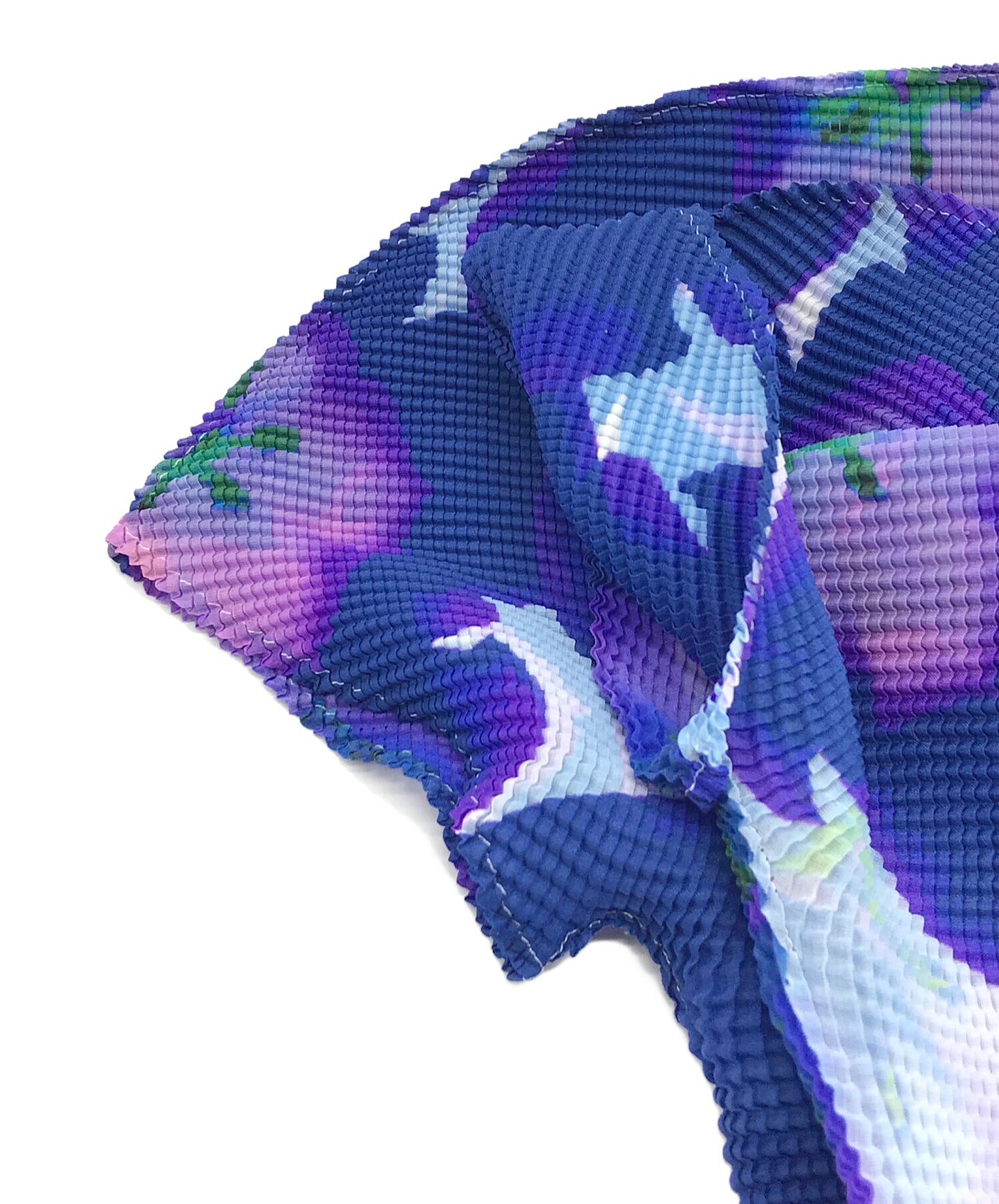 [Pre-owned] me ISSEY MIYAKE Floral-print pleated cut and sewn MI81FK516