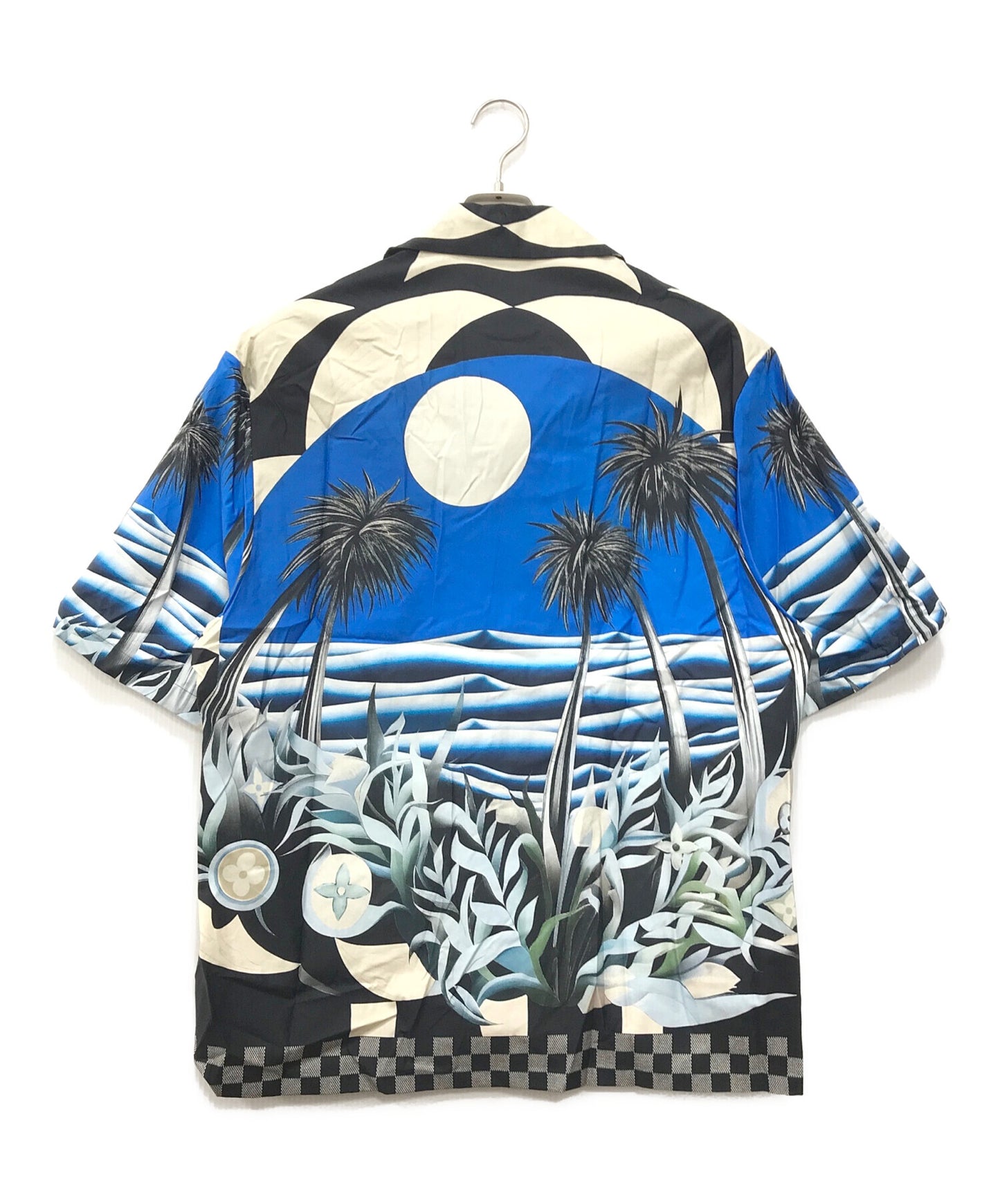 [Pre-owned] LOUIS VUITTON Printed short sleeve cotton shirt RM242MM KJA HRS12W