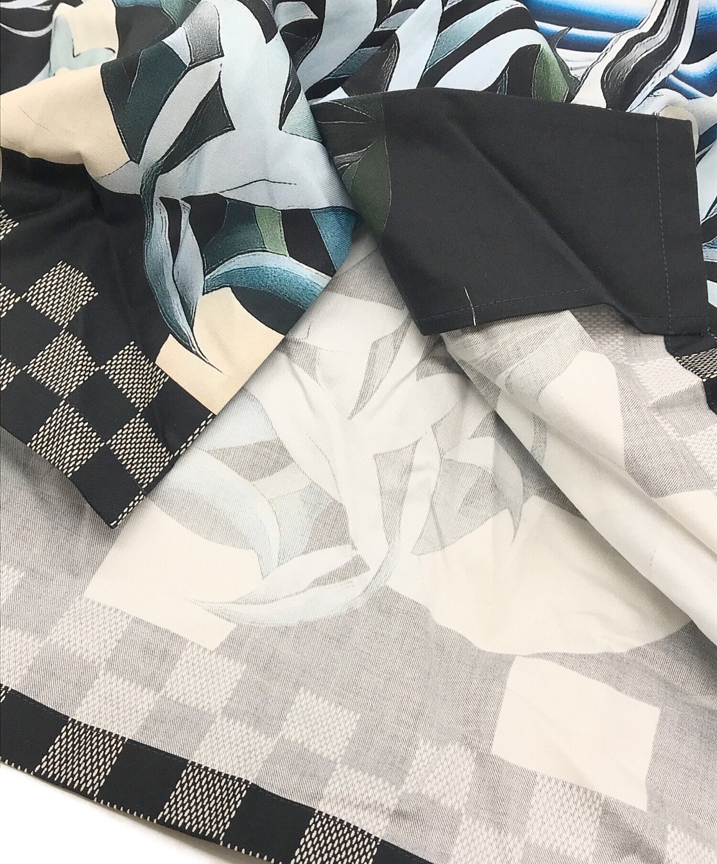 [Pre-owned] LOUIS VUITTON Printed short sleeve cotton shirt RM242MM KJA HRS12W