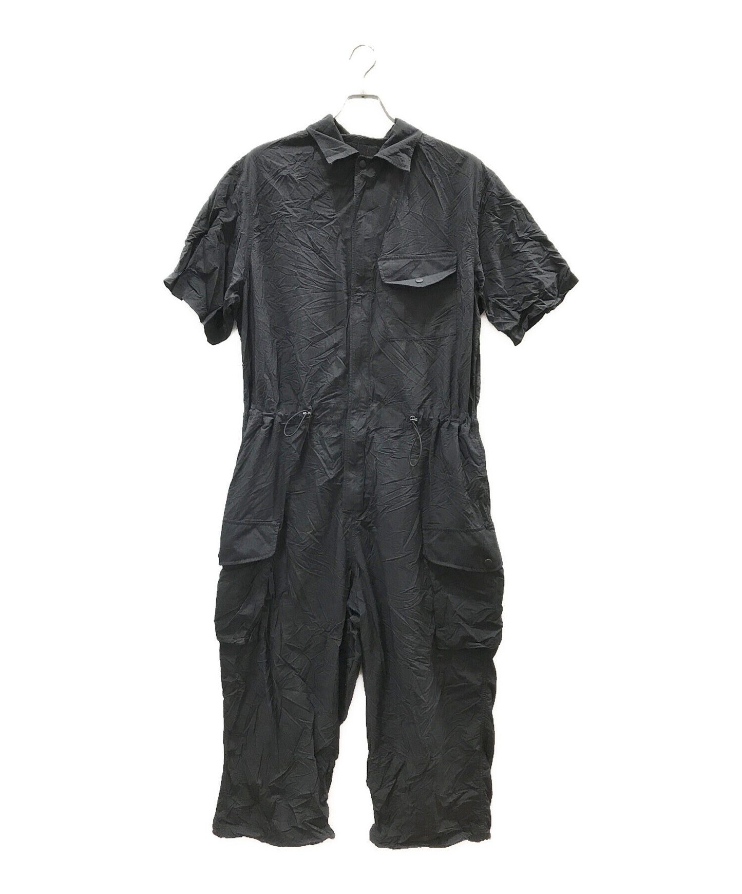 [Pre-owned] s'yte NYLON TAFFETA SHORT SLEEVE JUMPSUIT UI-D02-600
