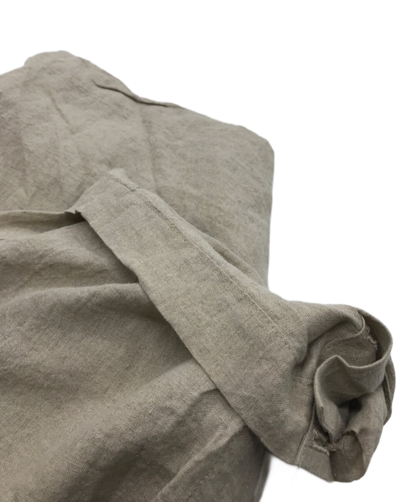 [Pre-owned] Yohji Yamamoto pour homme LINEN ddw HEM ADJUSTFOLD PANTS HD-P47-303