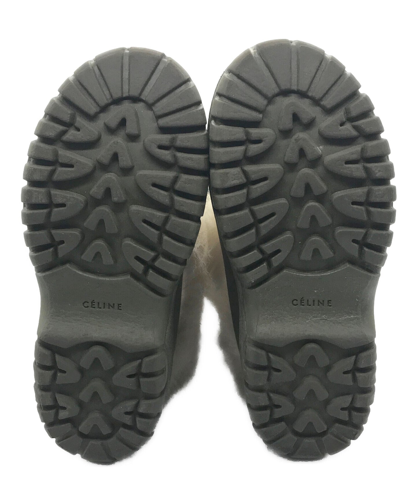 [Pre-owned] CELINE OUTDOOR RUBBER&SHEARLING MID BOOT