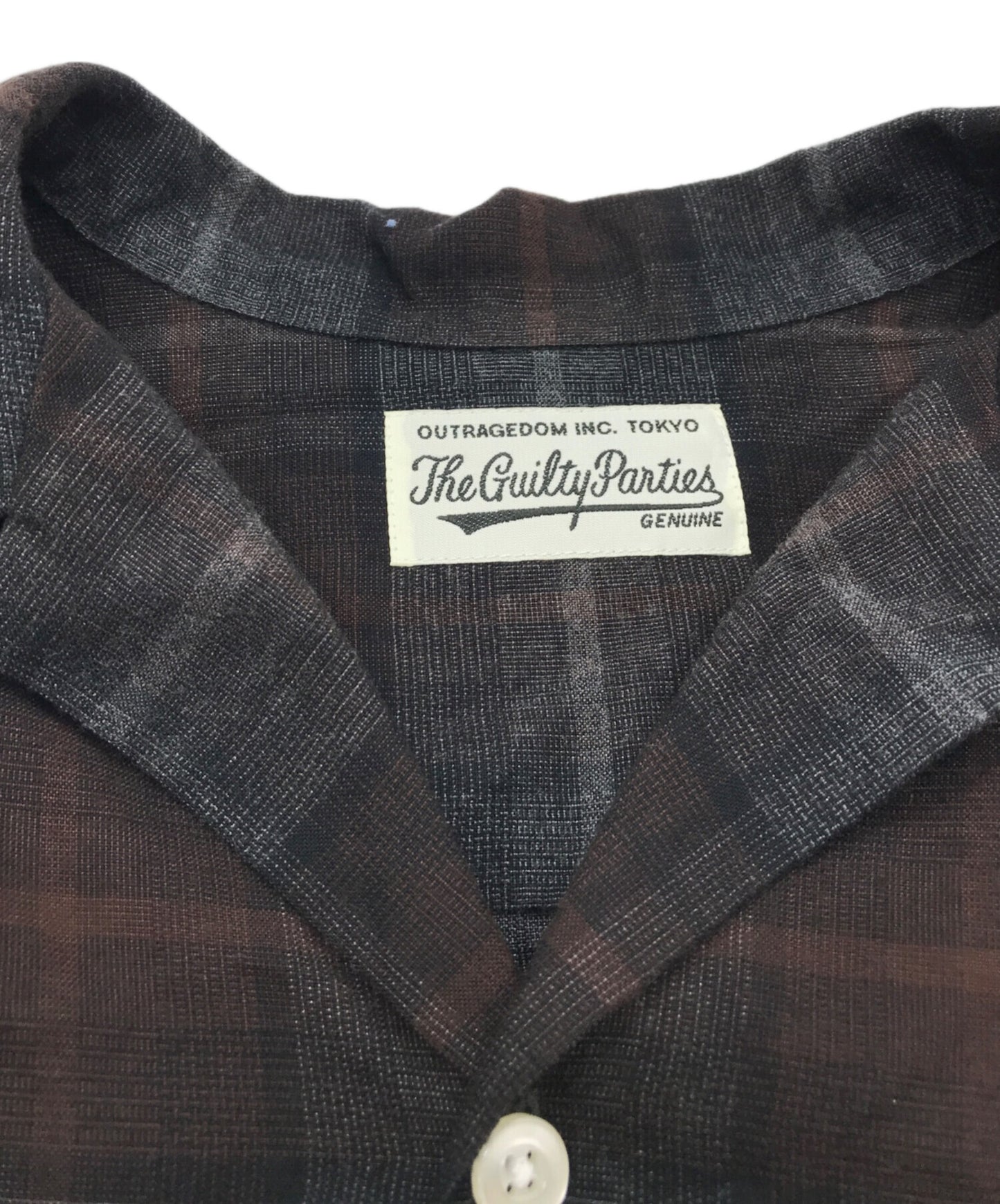 [Pre-owned] WACKO MARIA OMBRE CHECK OPEN COLLAR SHIRT L/S (TYPE-3) 24fw-wms-oc03