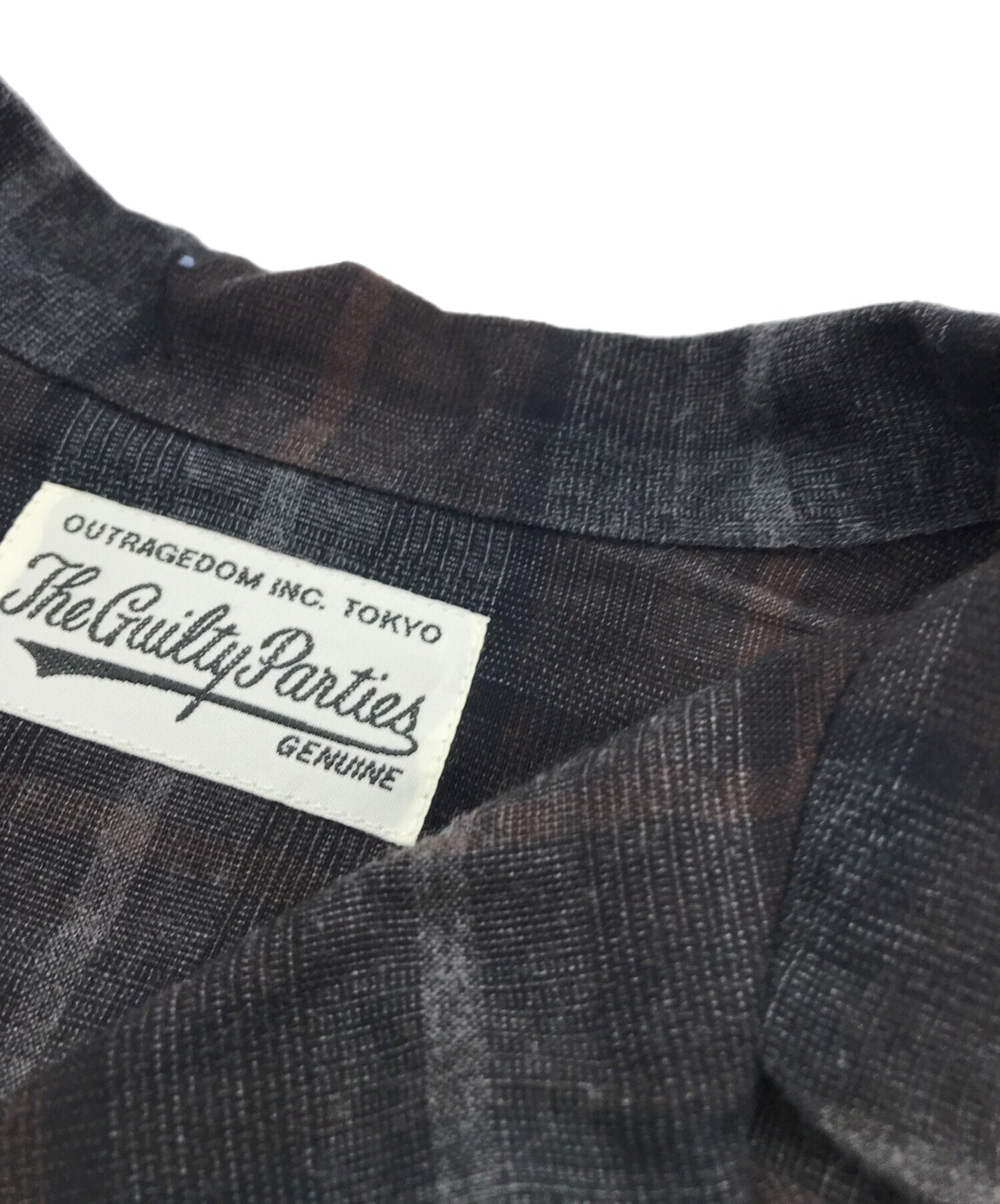 [Pre-owned] WACKO MARIA OMBRE CHECK OPEN COLLAR SHIRT L/S (TYPE-3) 24fw-wms-oc03