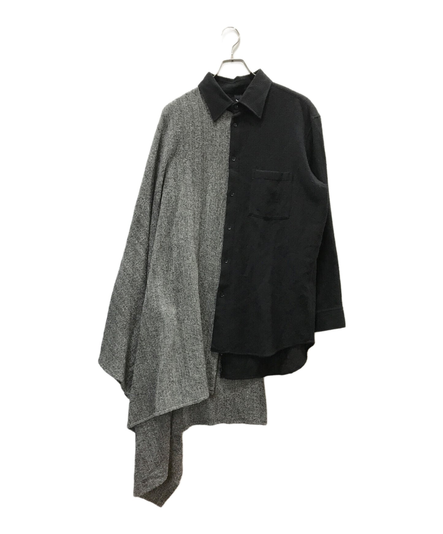 [Pre-owned] GROUND Y asymmetrical long shirt GC-B08-802