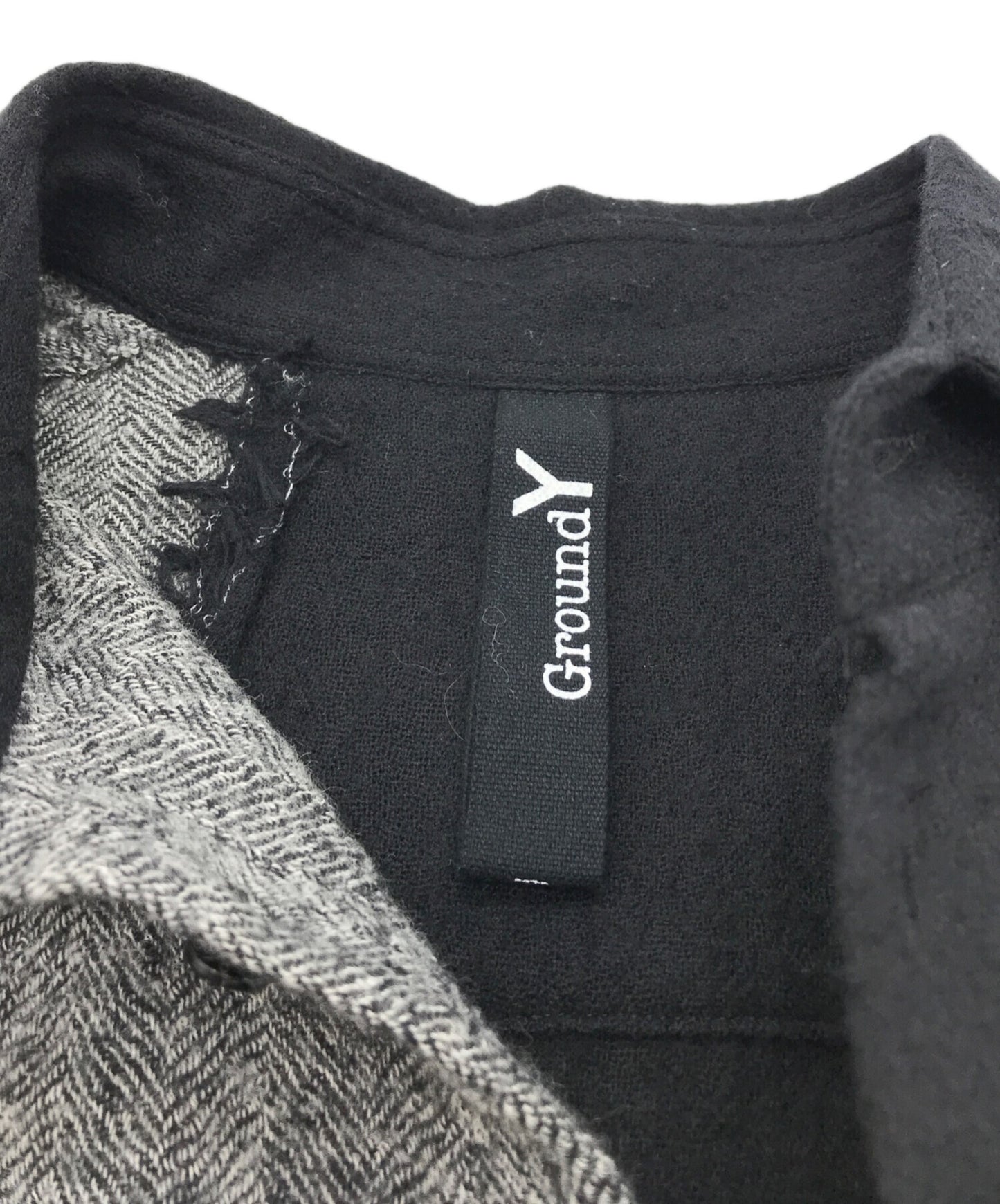 [Pre-owned] GROUND Y asymmetrical long shirt GC-B08-802