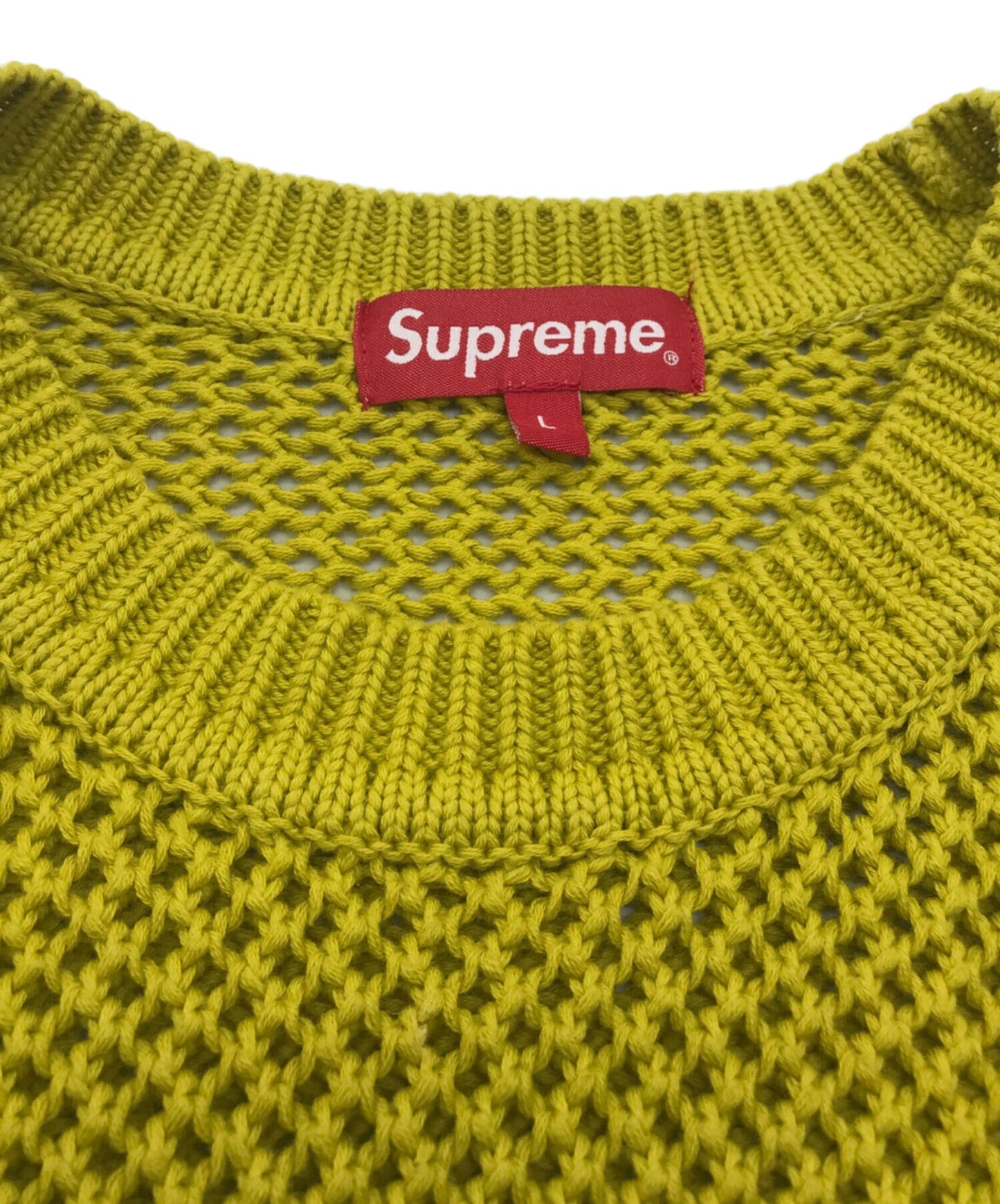 [Pre-owned] SUPREME Open Knit Small Box Sweater