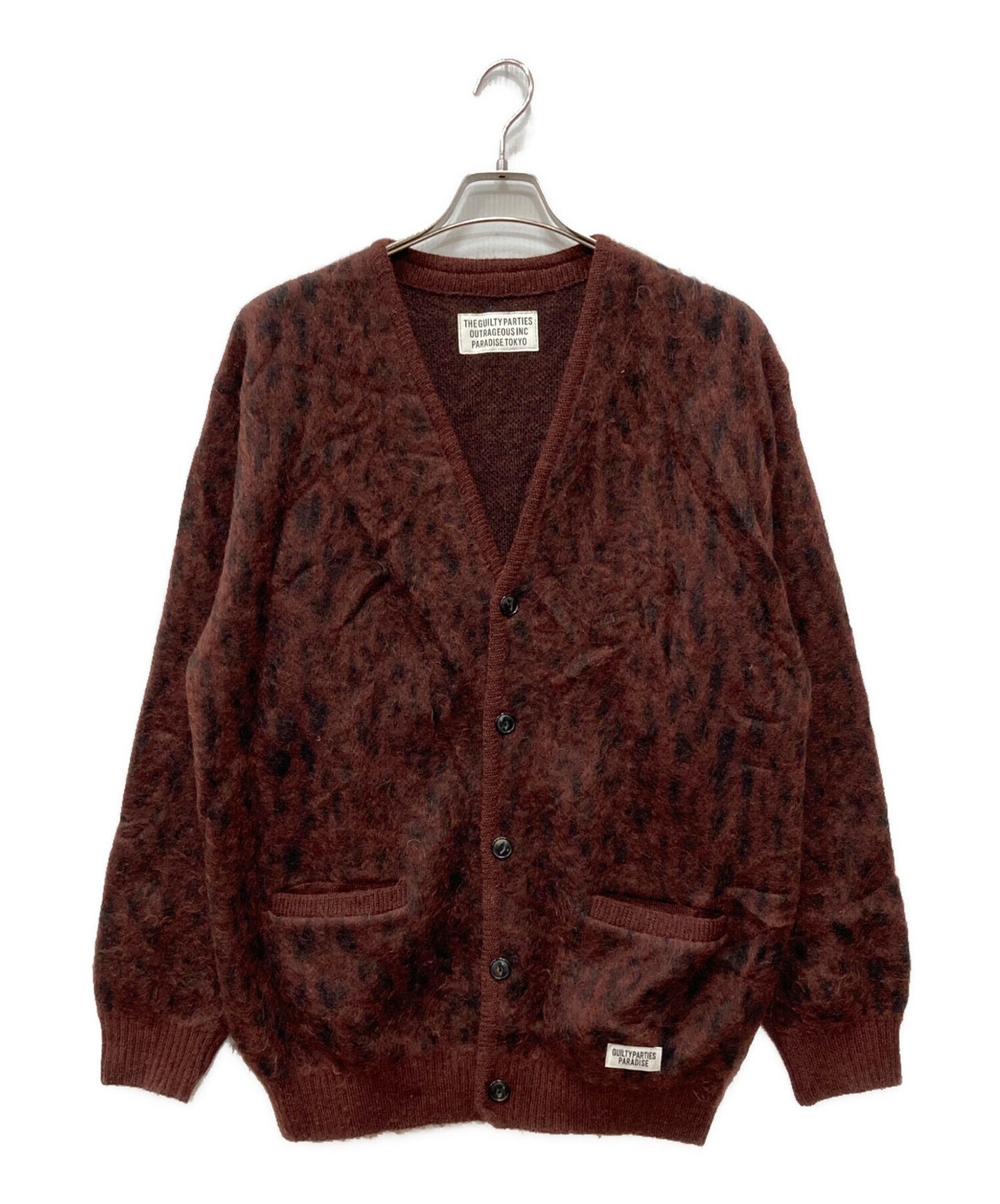 [Pre-owned] WACKO MARIA Leopard mohair cardigan